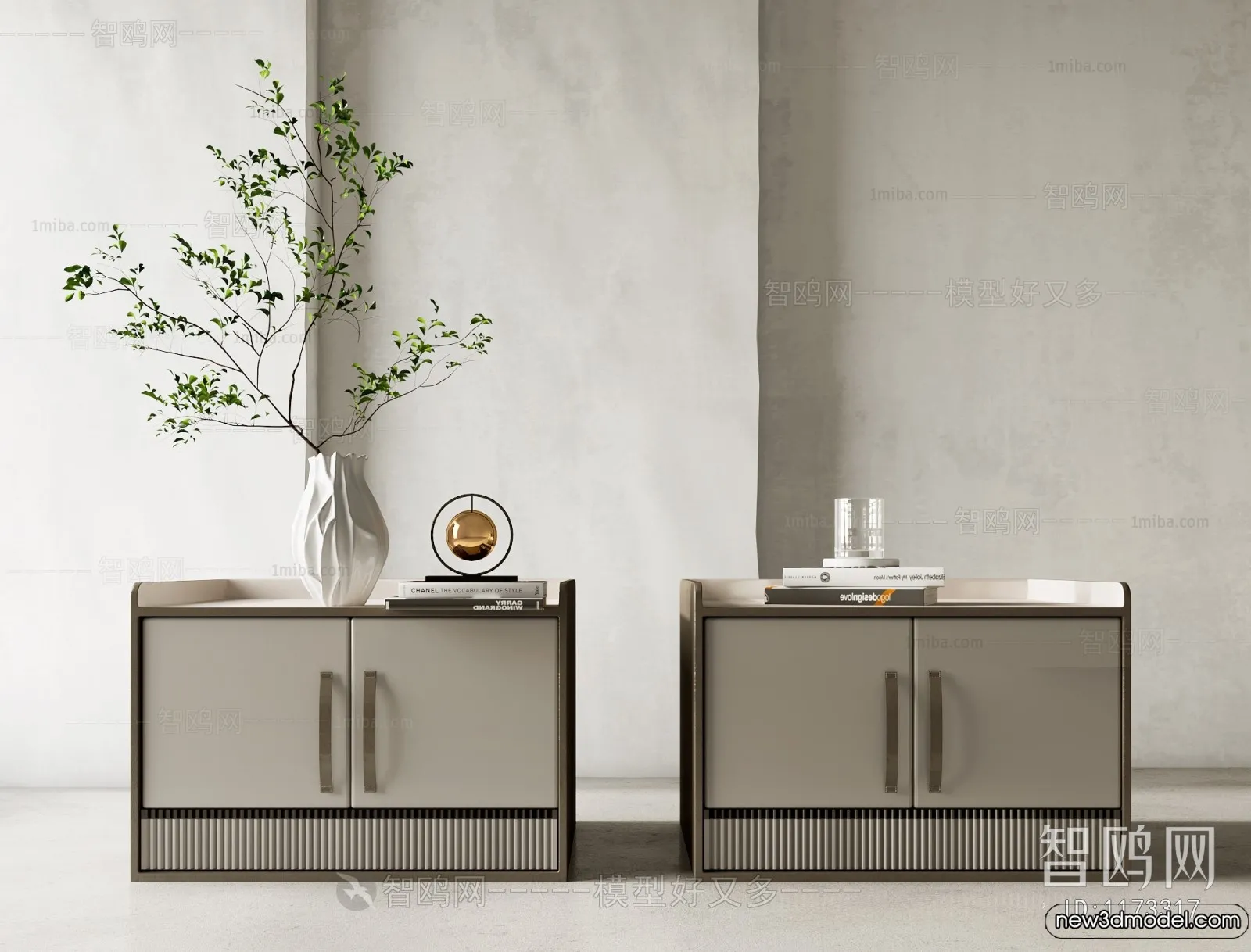 Bedside Tables - 3D Furniture Models - 010