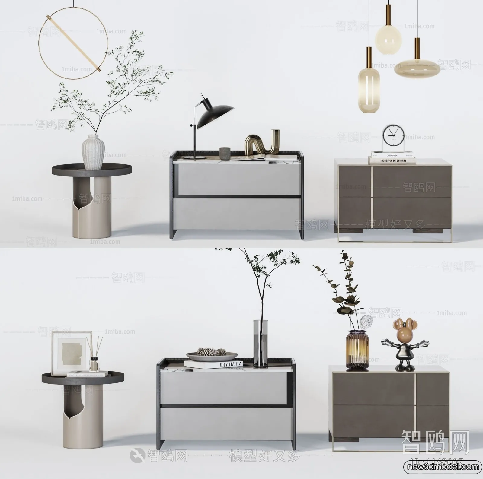 Bedside Tables - 3D Furniture Models - 011