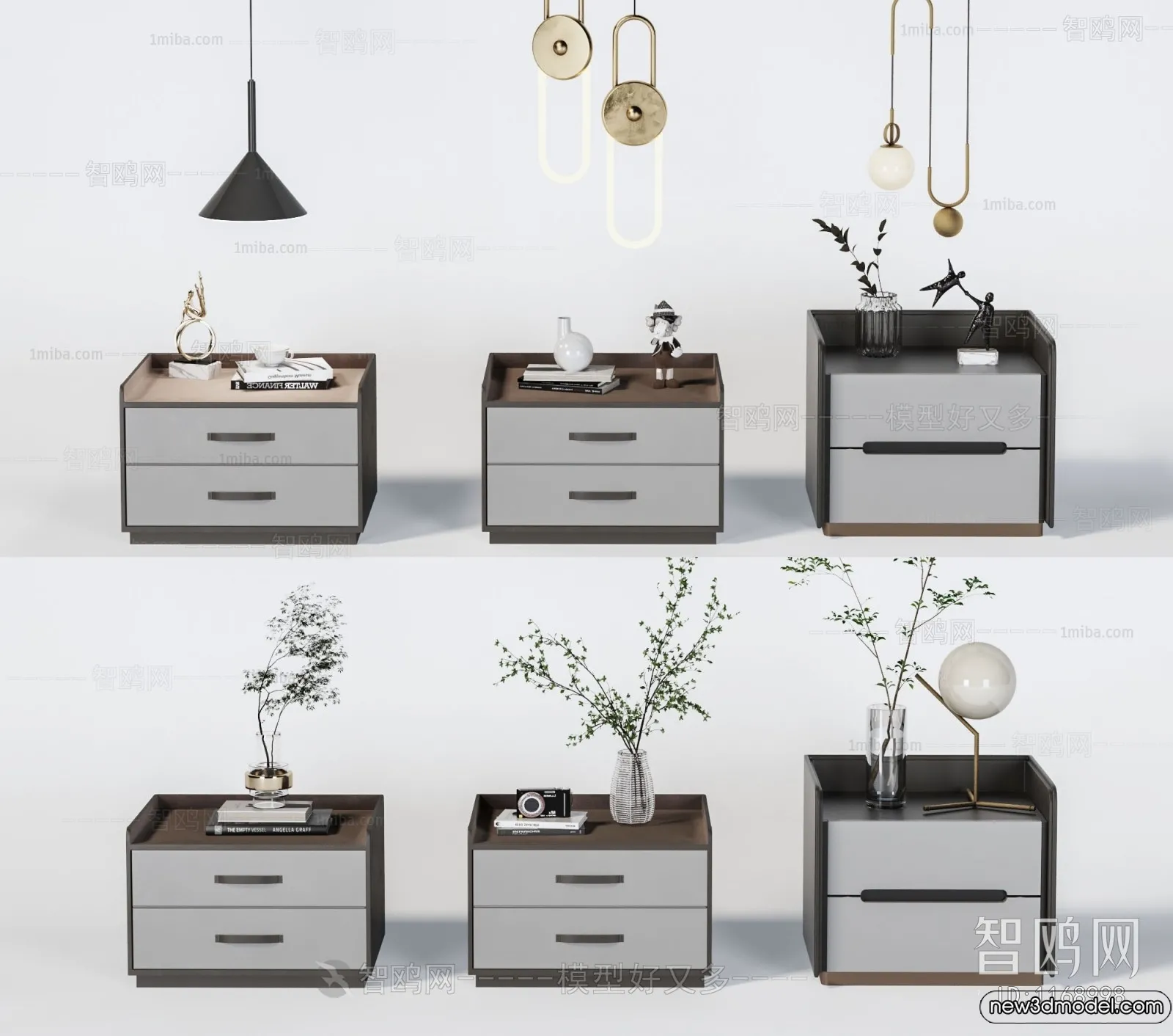 Bedside Tables - 3D Furniture Models - 012