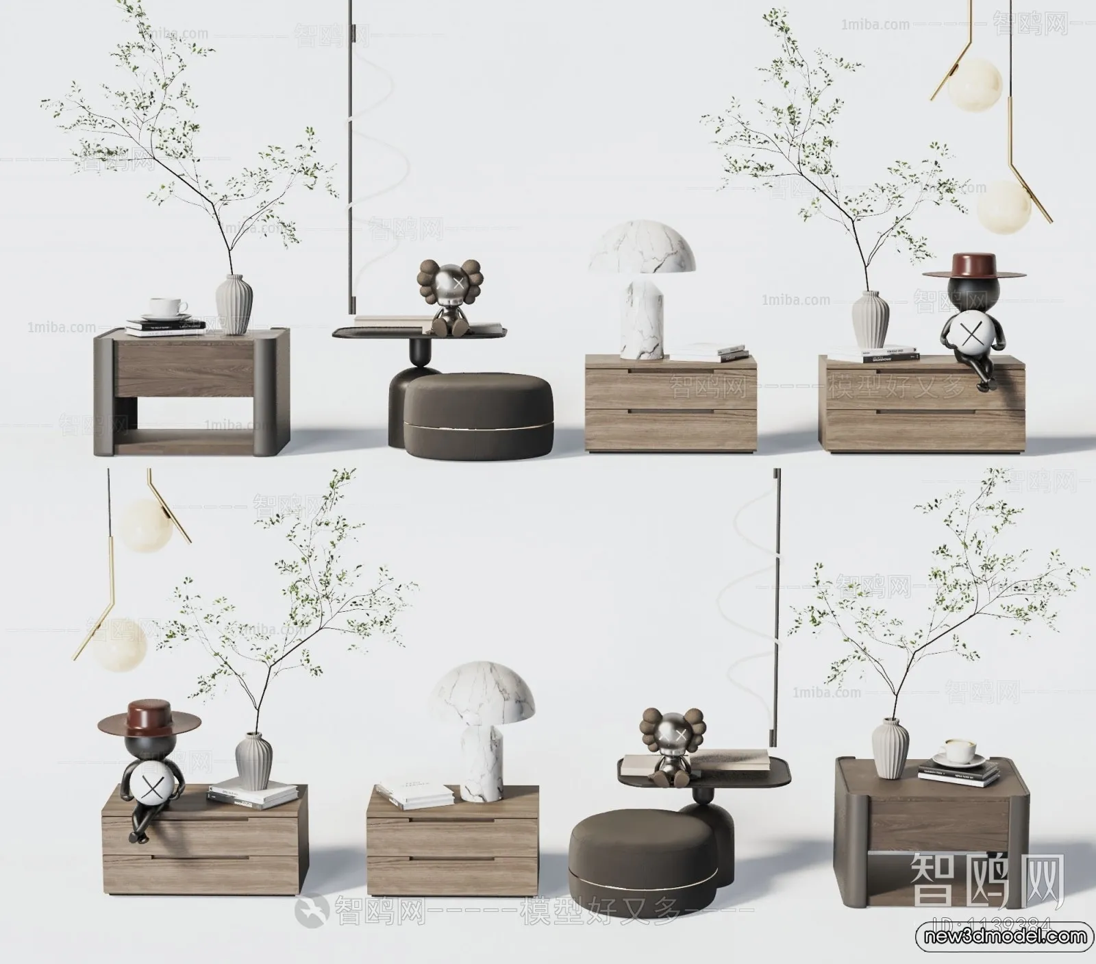 Bedside Tables - 3D Furniture Models - 015