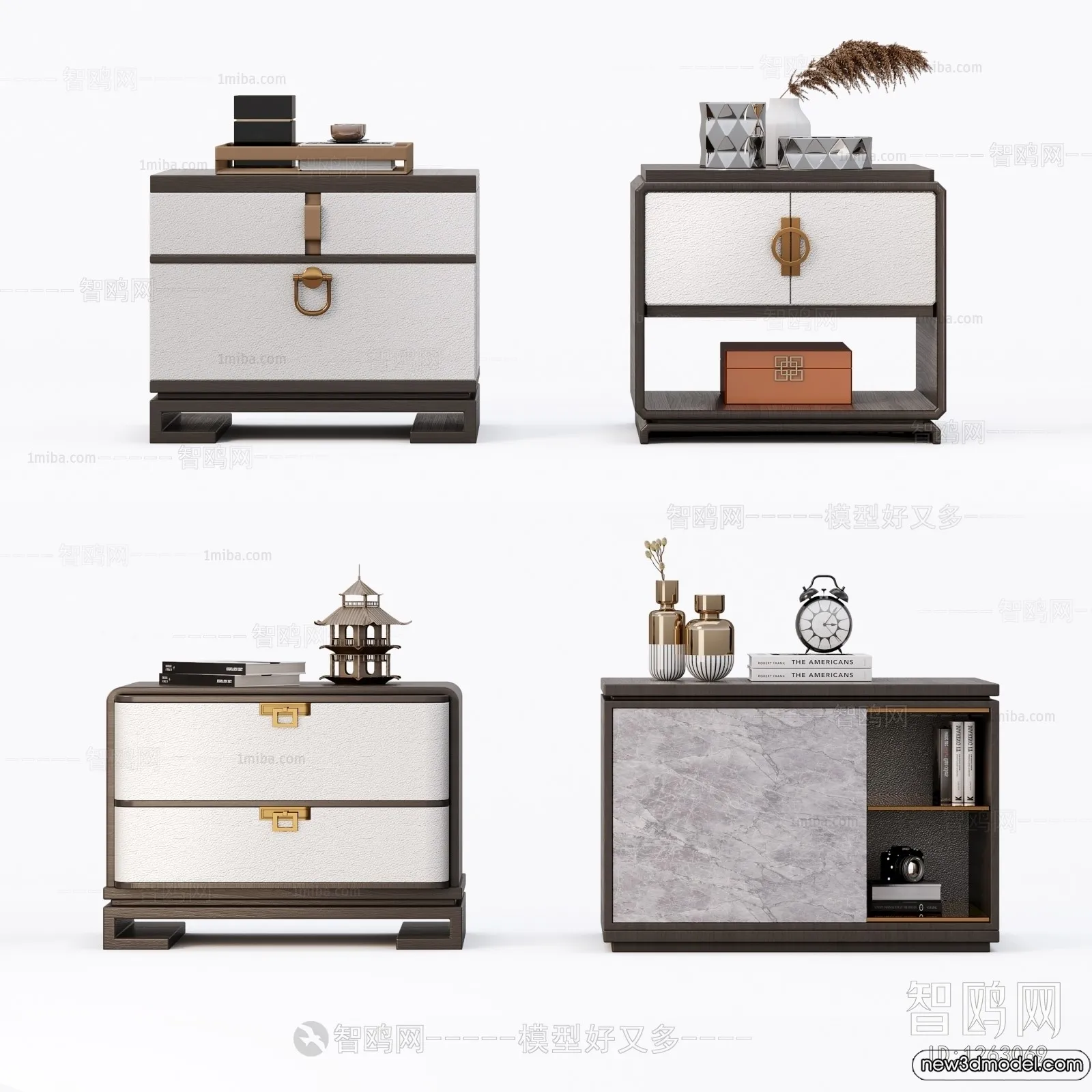 Bedside Tables - 3D Furniture Models - 020