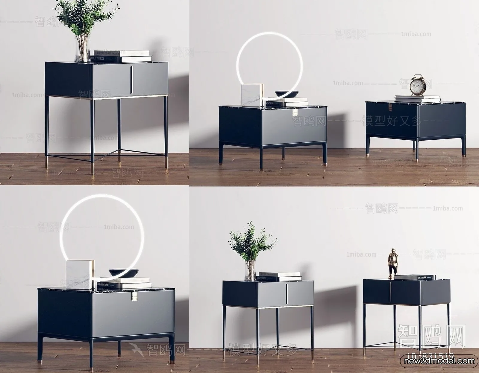 Bedside Tables - 3D Furniture Models - 022