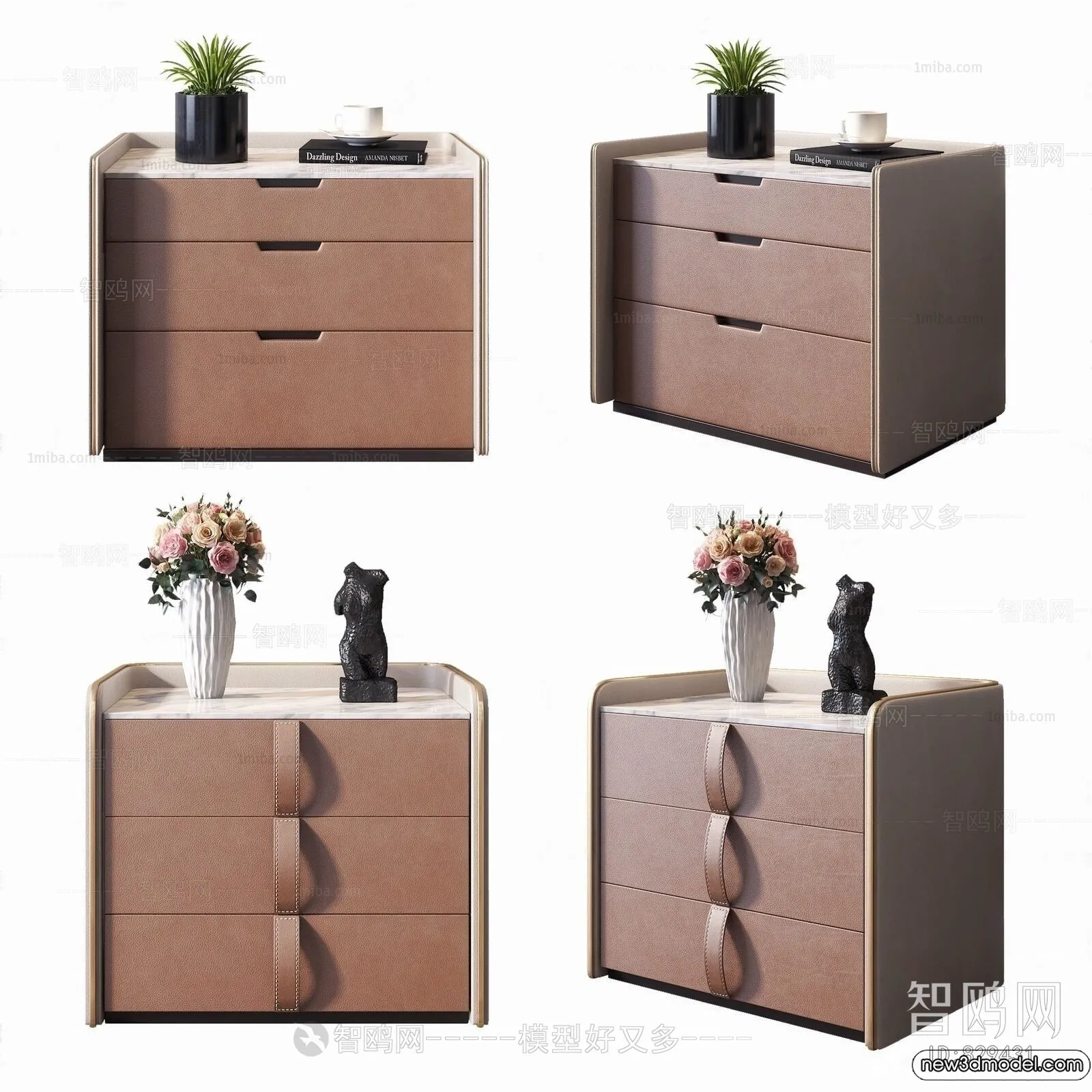 Bedside Tables - 3D Furniture Models - 023