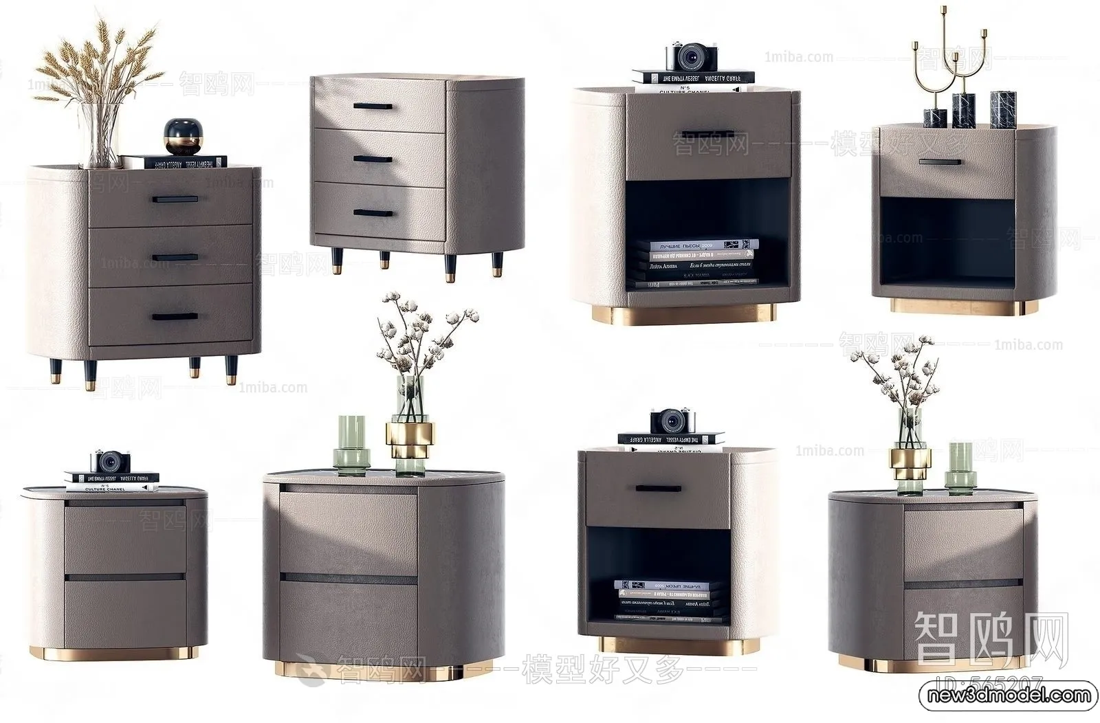 Bedside Tables - 3D Furniture Models - 026