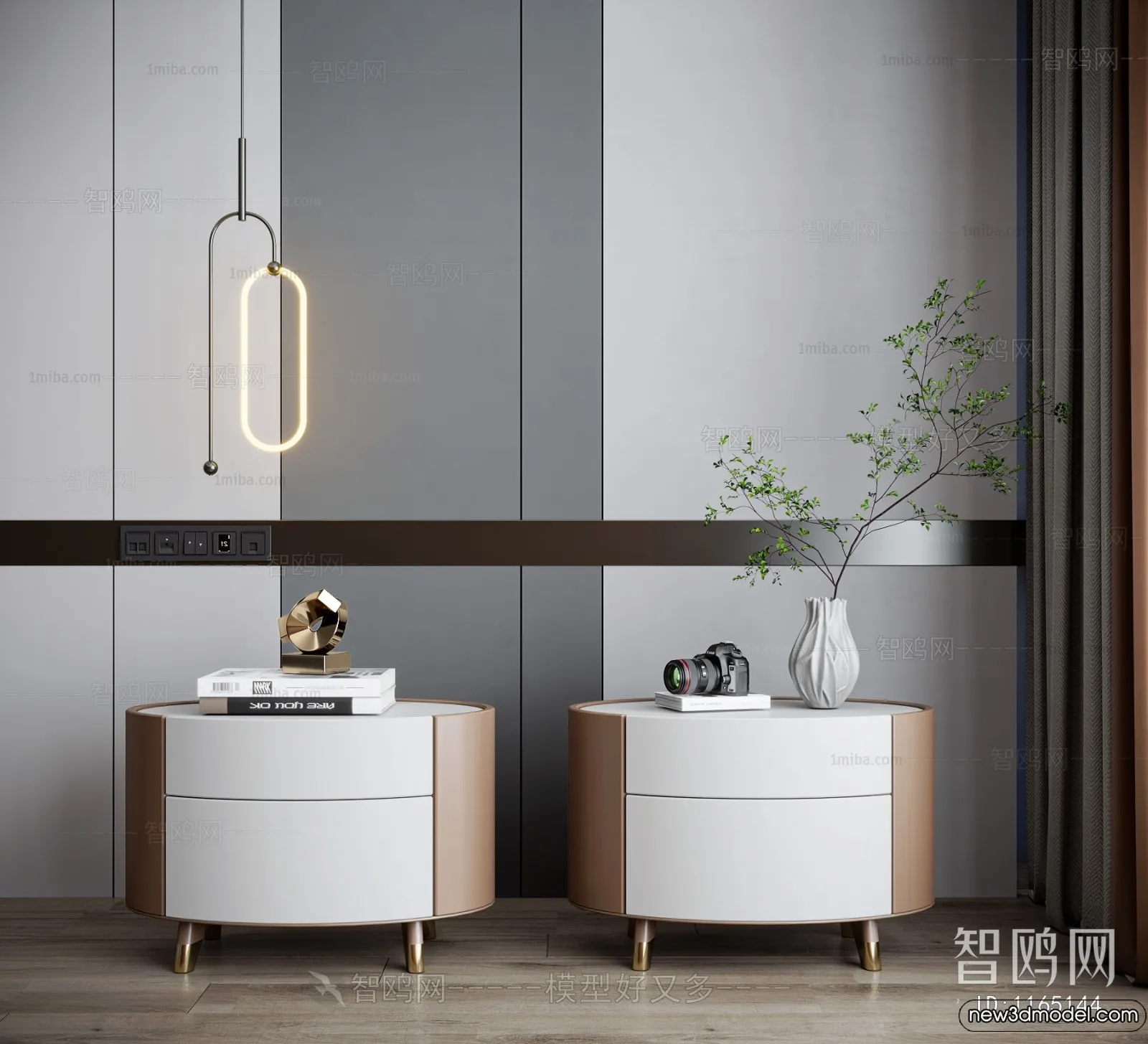 Bedside Tables - 3D Furniture Models - 028