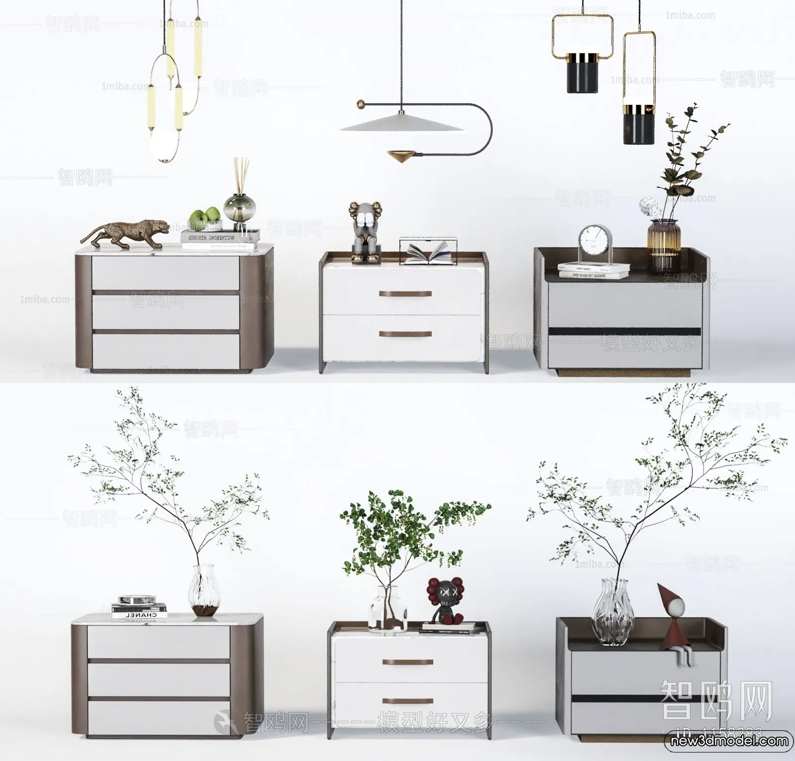 Bedside Tables - 3D Furniture Models - 029