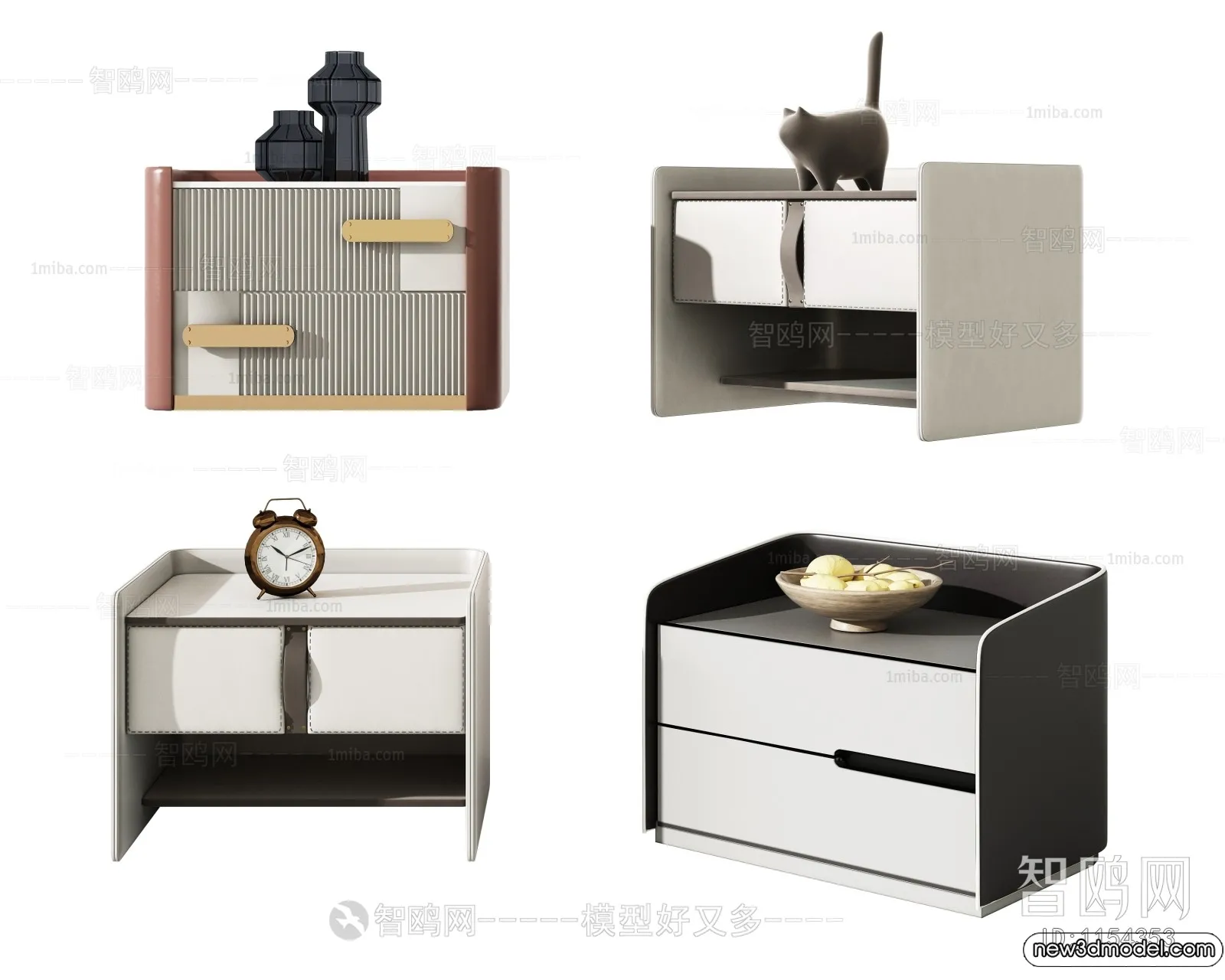 Bedside Tables - 3D Furniture Models - 030