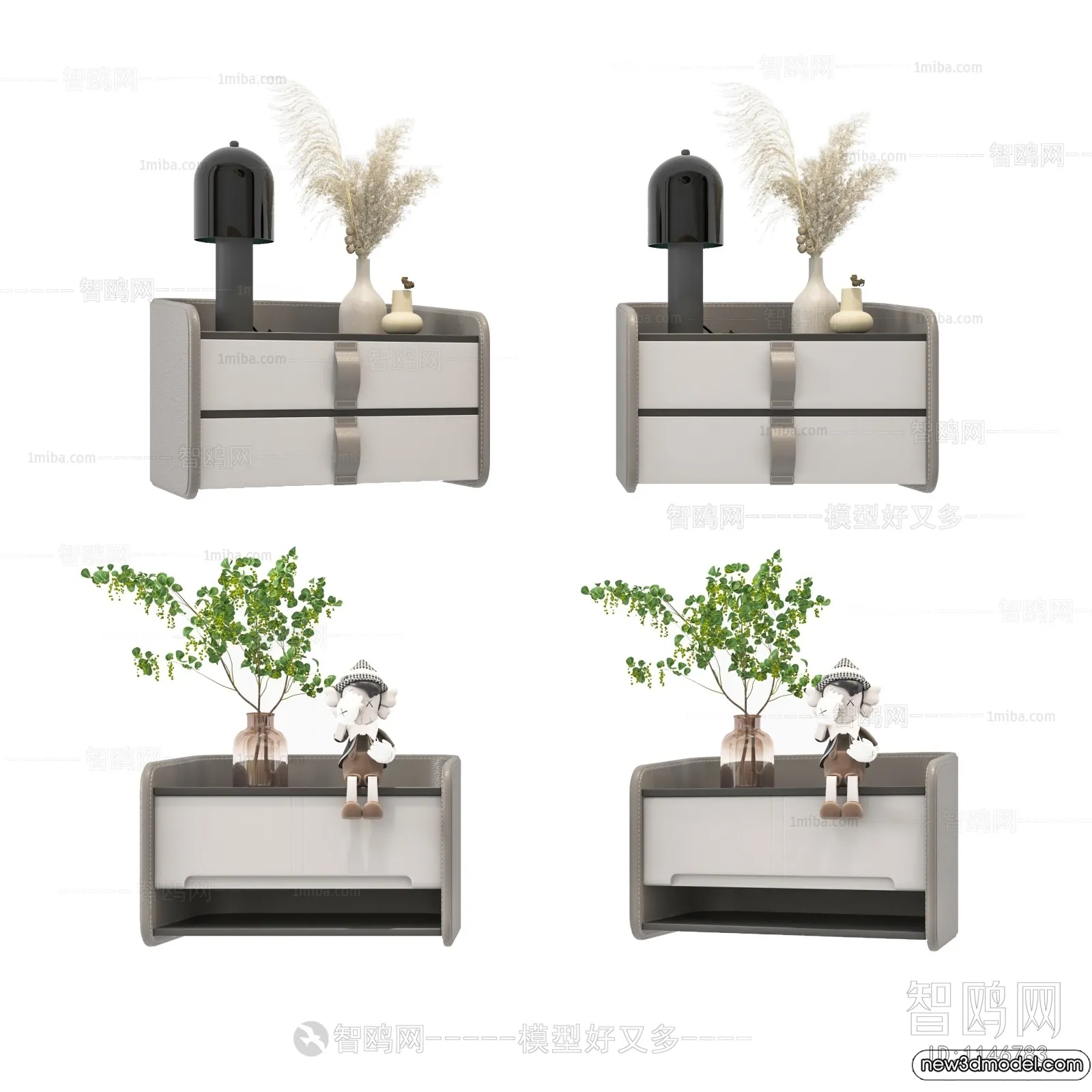 Bedside Tables - 3D Furniture Models - 031