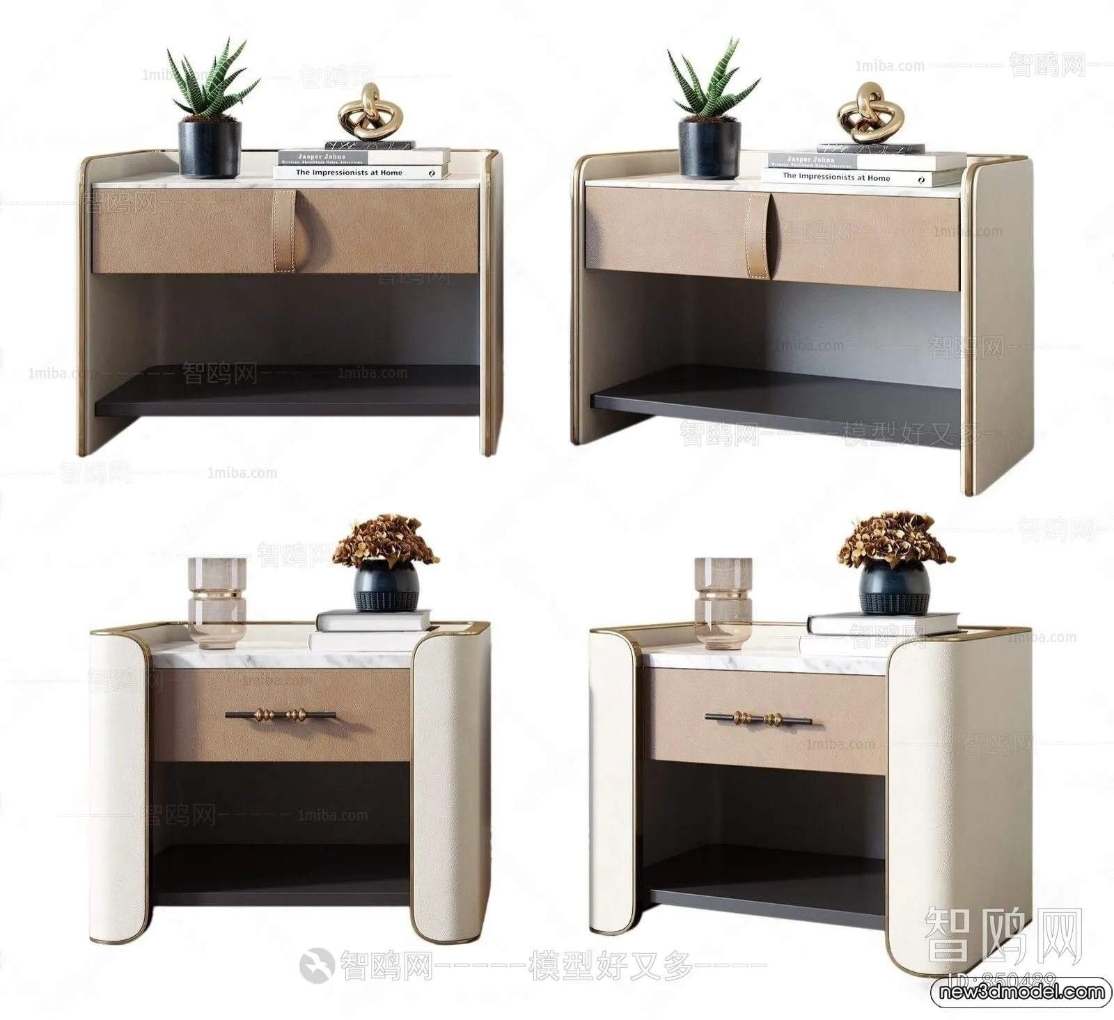 Bedside Tables - 3D Furniture Models - 033