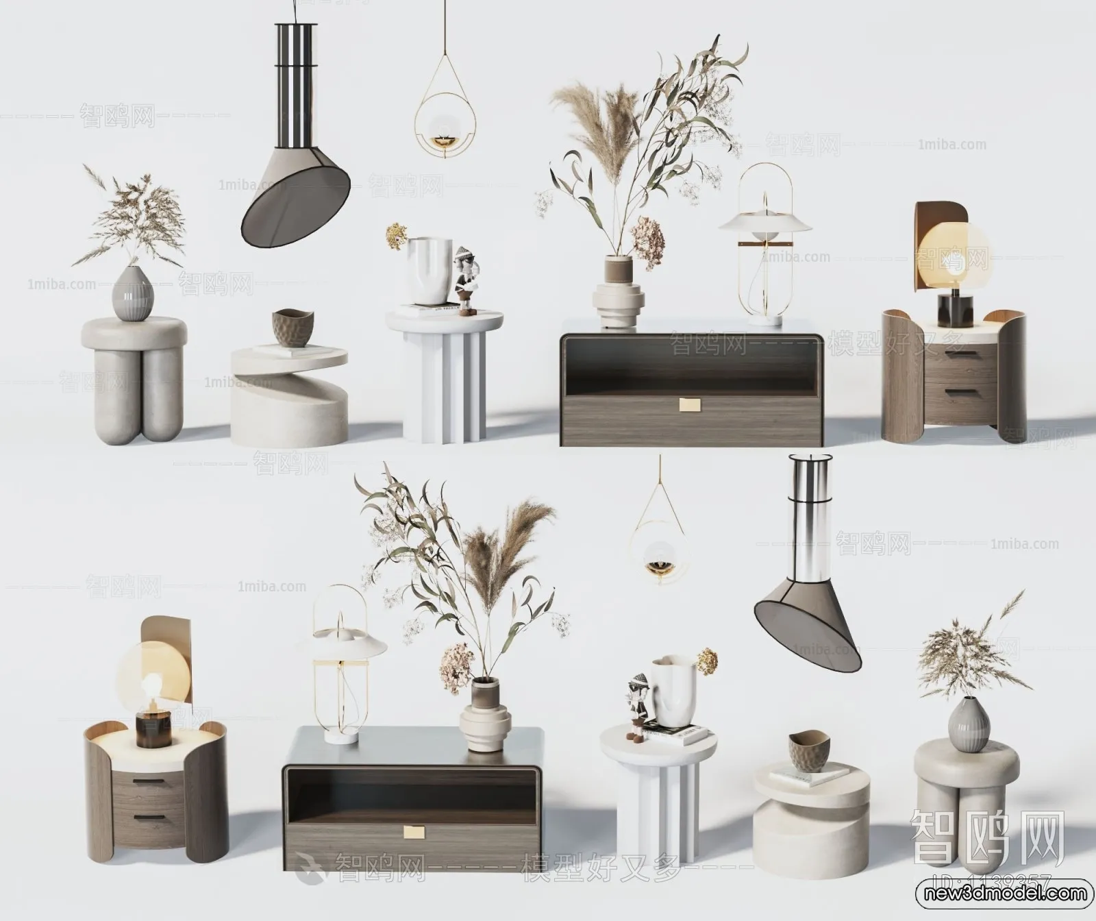 Bedside Tables - 3D Furniture Models - 034