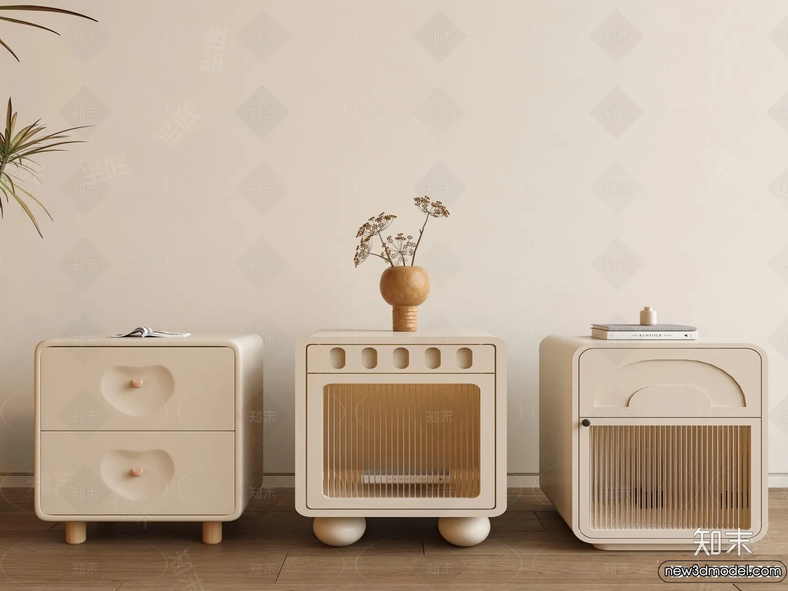 Bedside Tables - 3D Furniture Models - 035