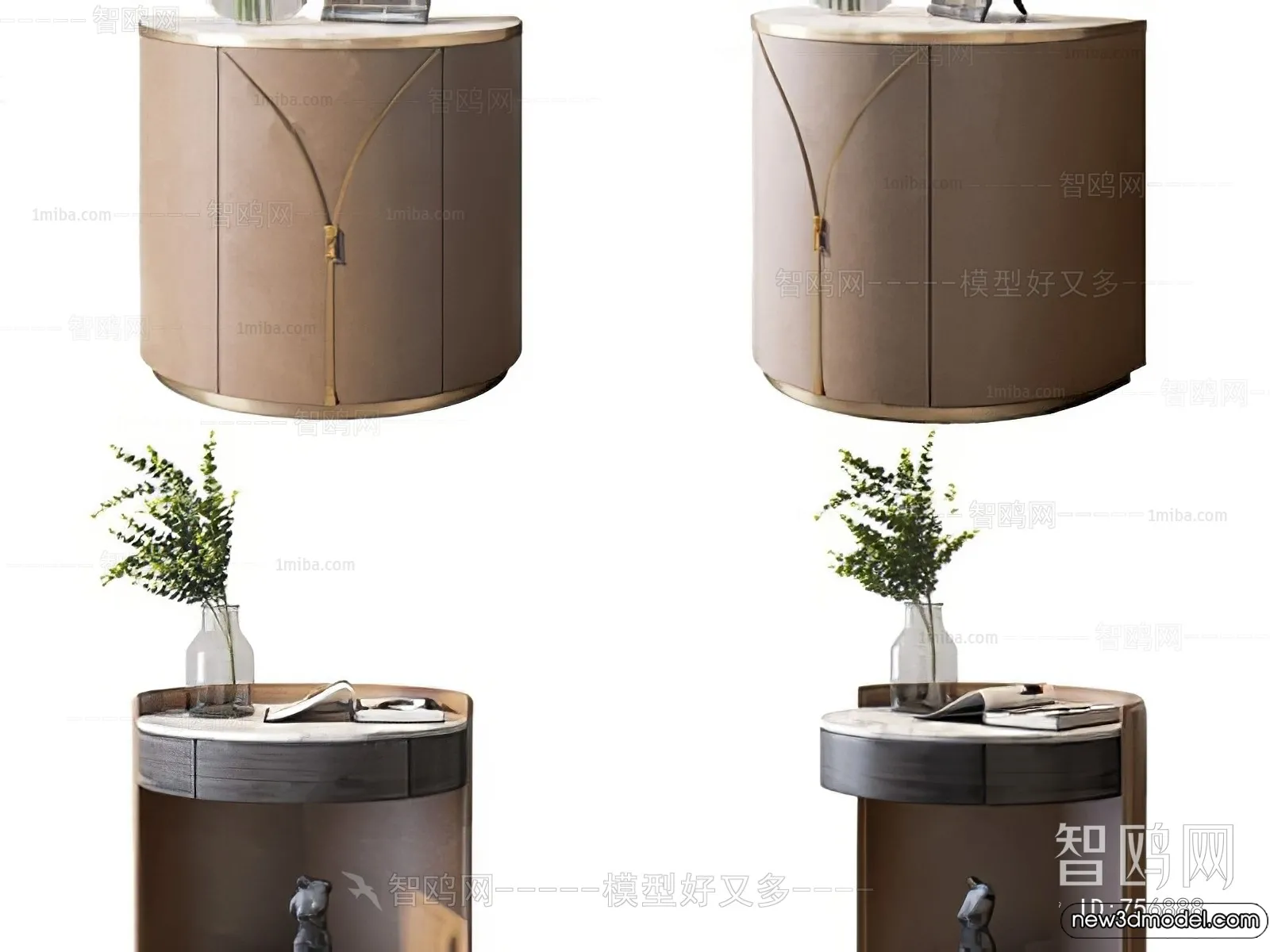 Bedside Tables - 3D Furniture Models - 037