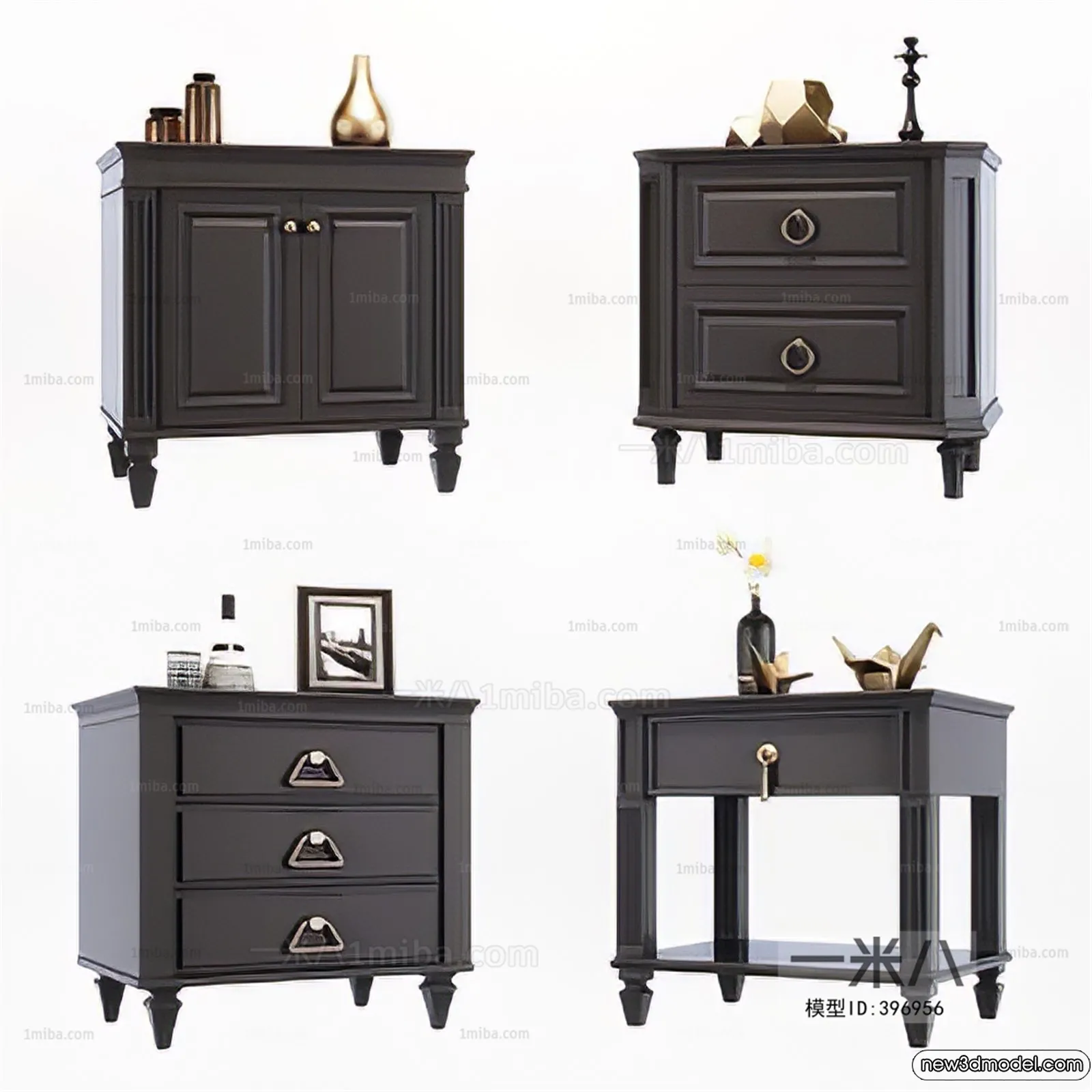 Bedside Tables - 3D Furniture Models - 038