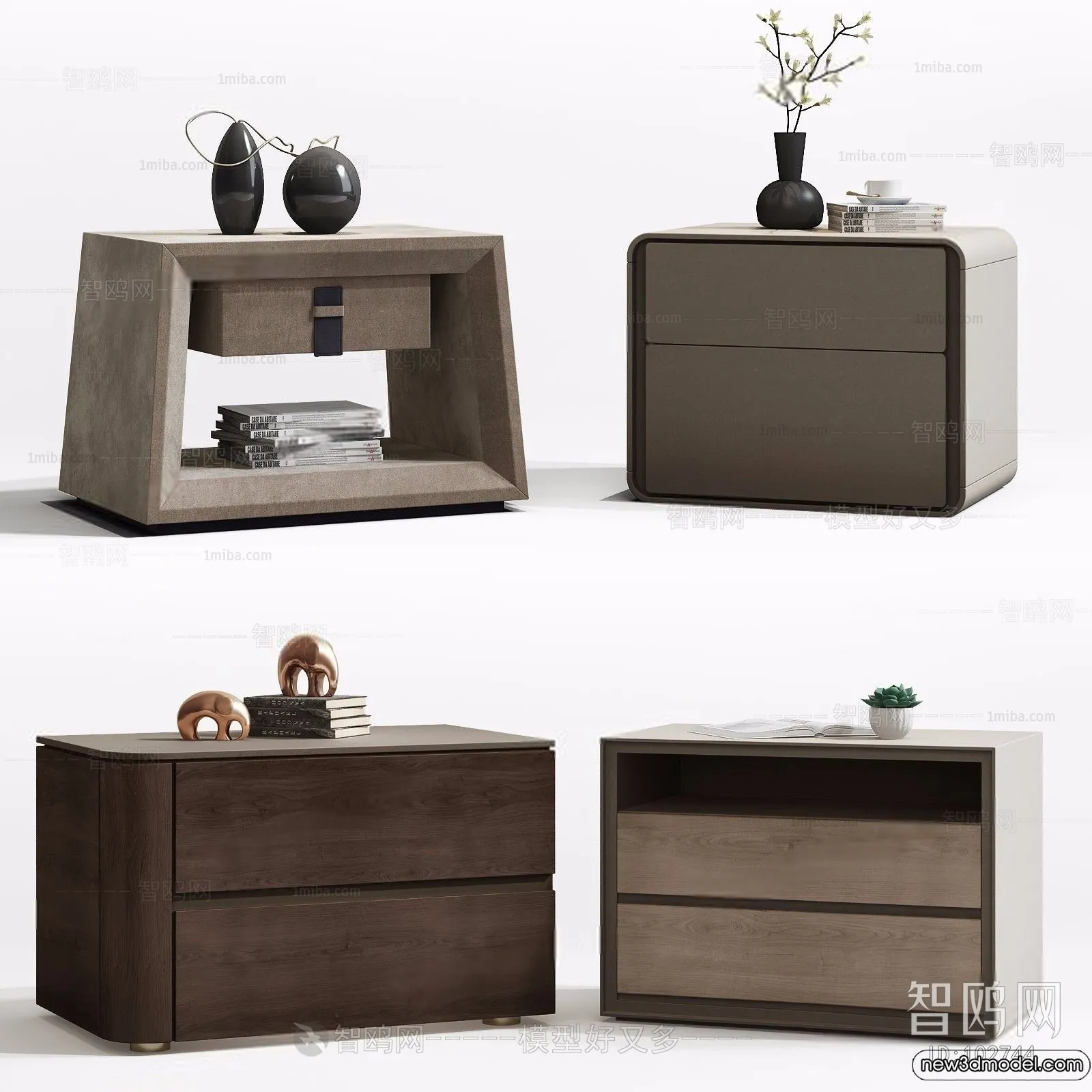 Bedside Tables - 3D Furniture Models - 050