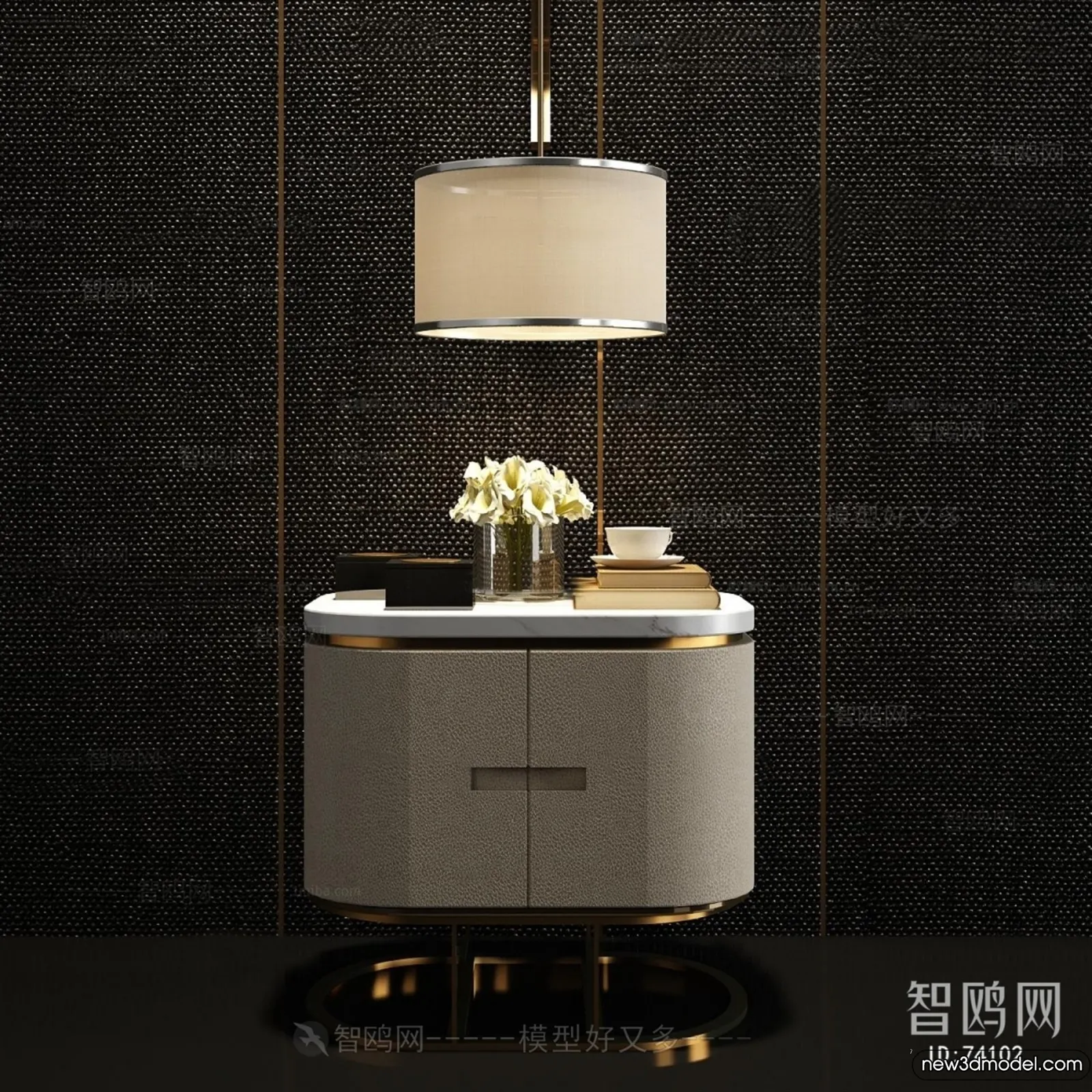 Bedside Tables - 3D Furniture Models - 051