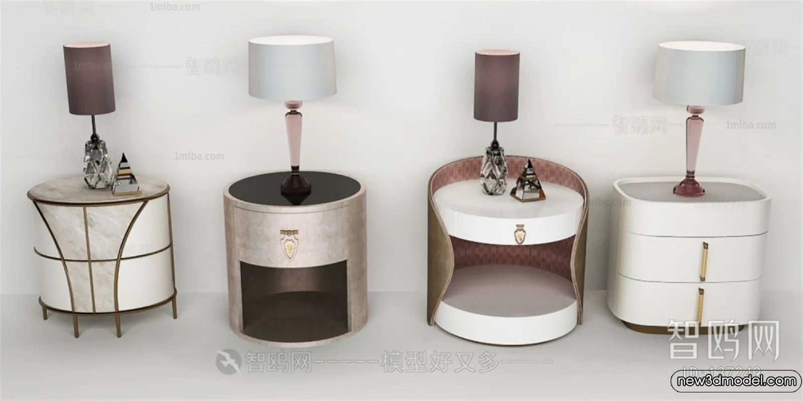 Bedside Tables - 3D Furniture Models - 054