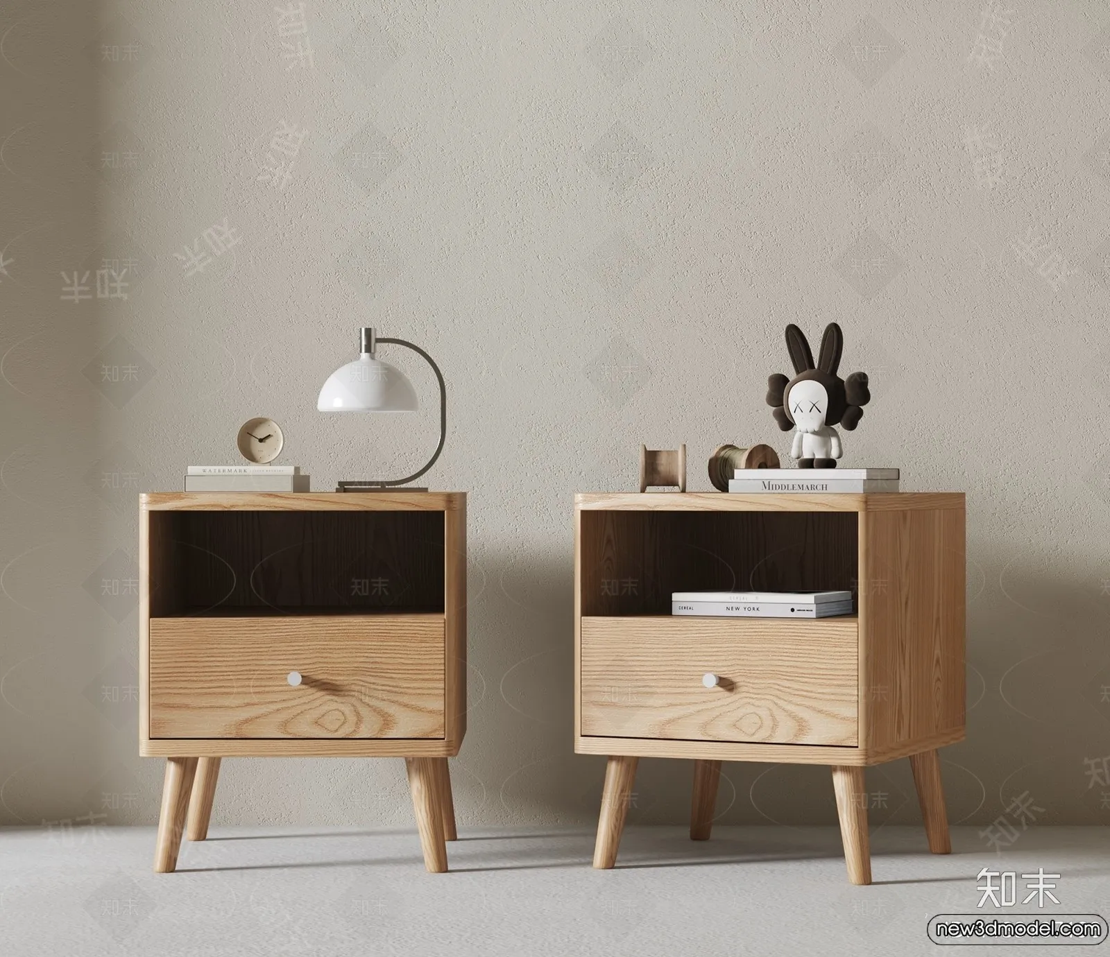 Bedside Tables - 3D Furniture Models - 057
