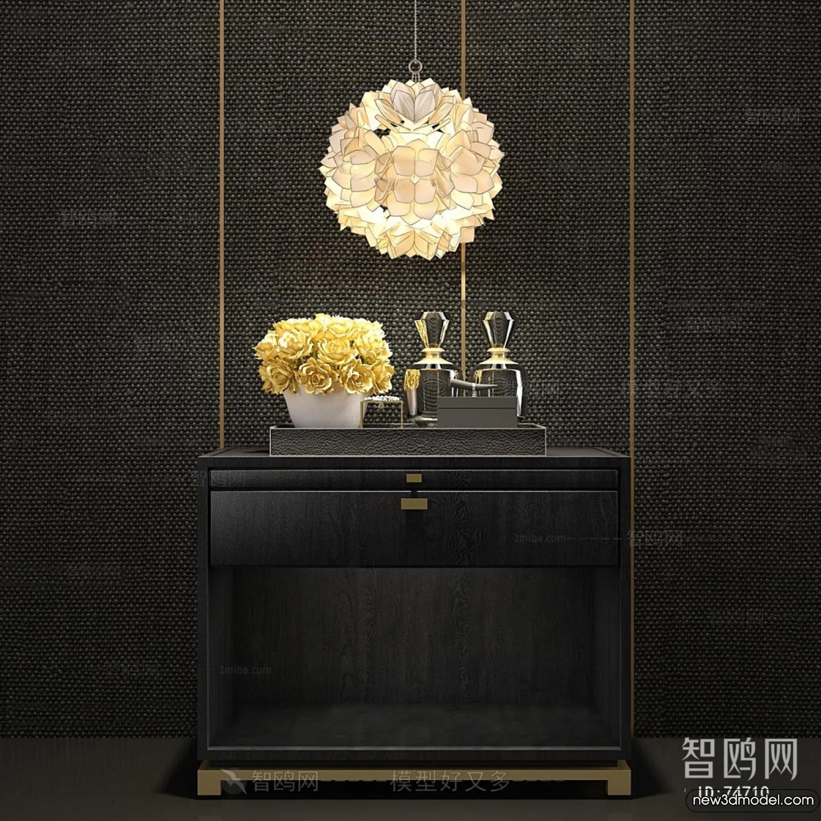 Bedside Tables - 3D Furniture Models - 063