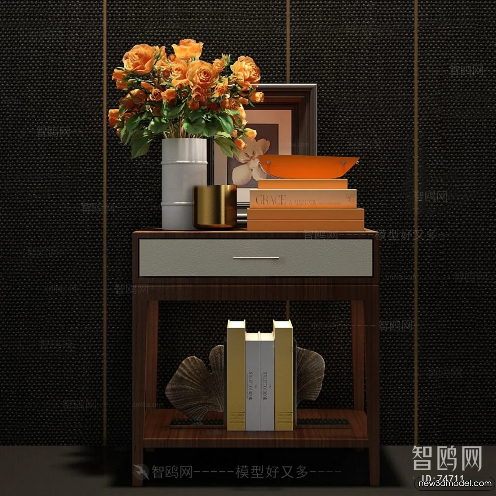 Bedside Tables - 3D Furniture Models - 066