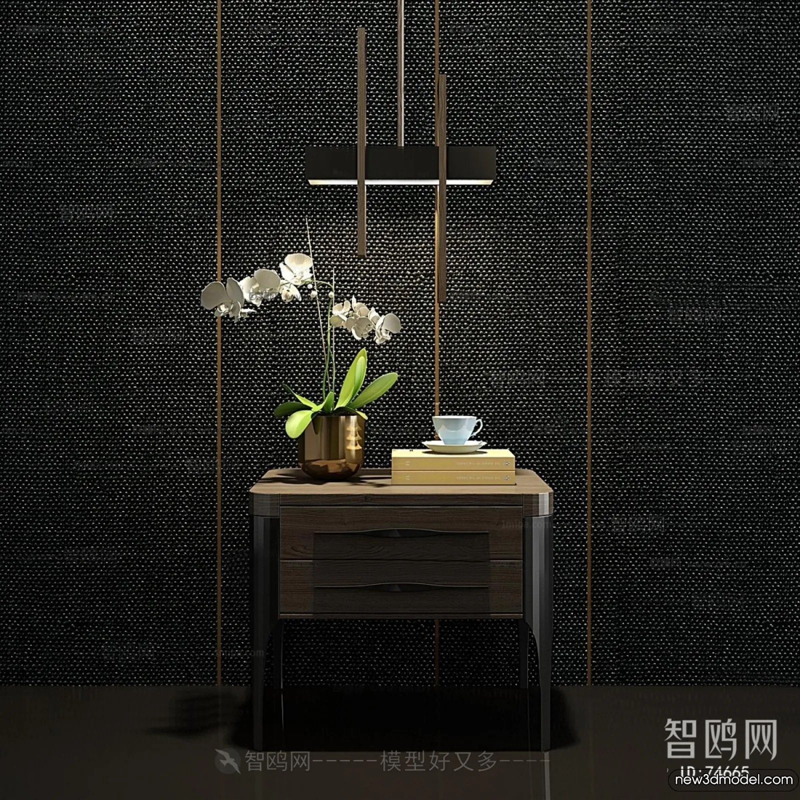 Bedside Tables - 3D Furniture Models - 067