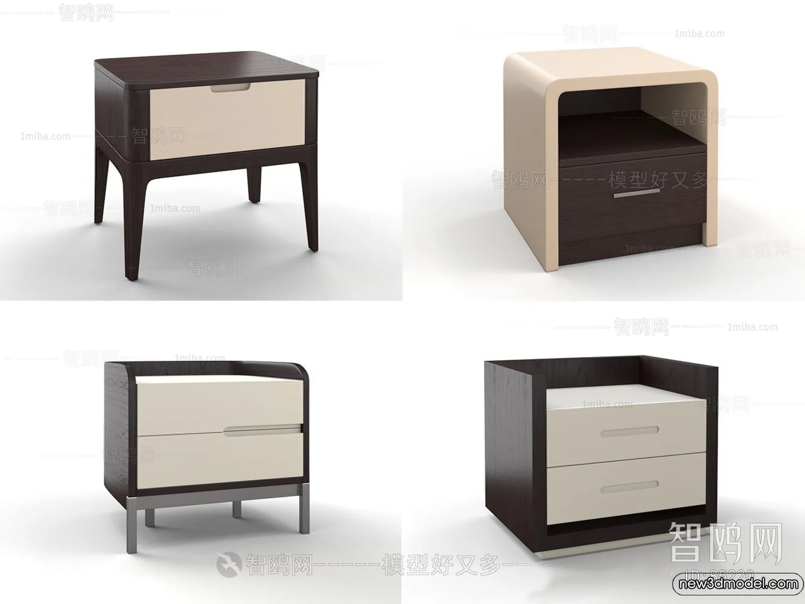 Bedside Tables - 3D Furniture Models - 070