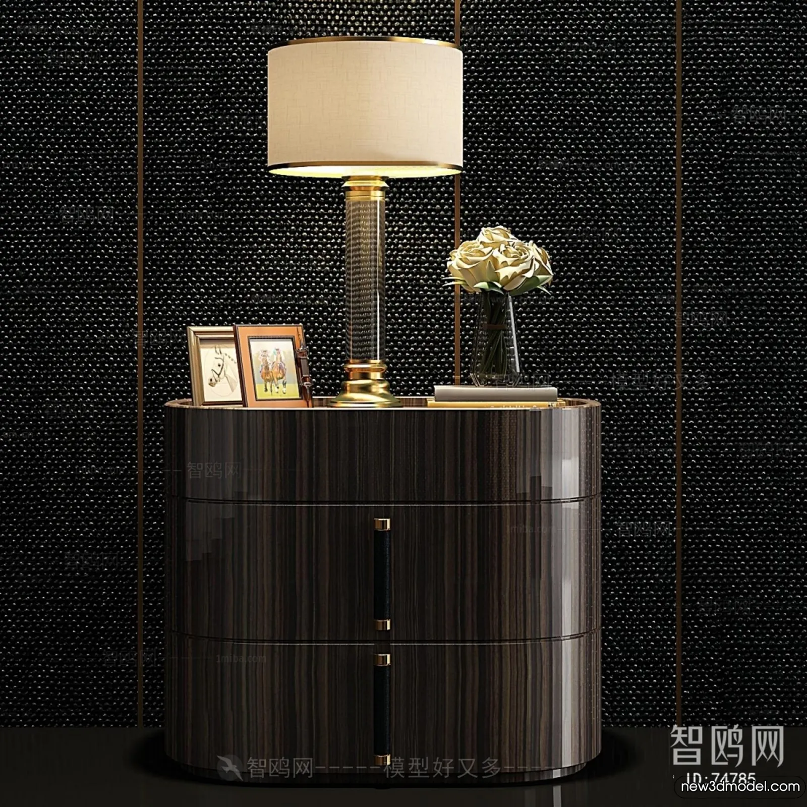 Bedside Tables - 3D Furniture Models - 074