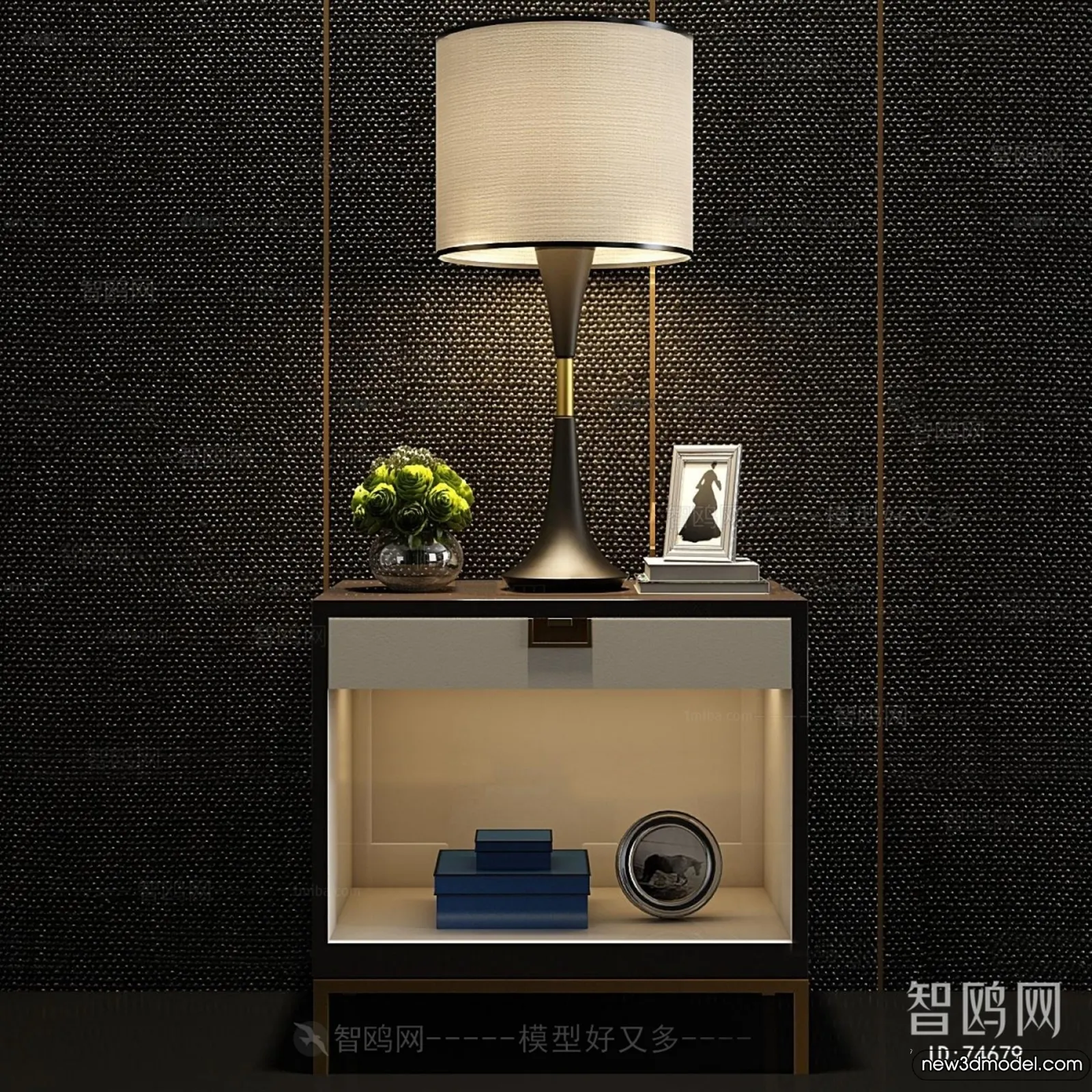 Bedside Tables - 3D Furniture Models - 075