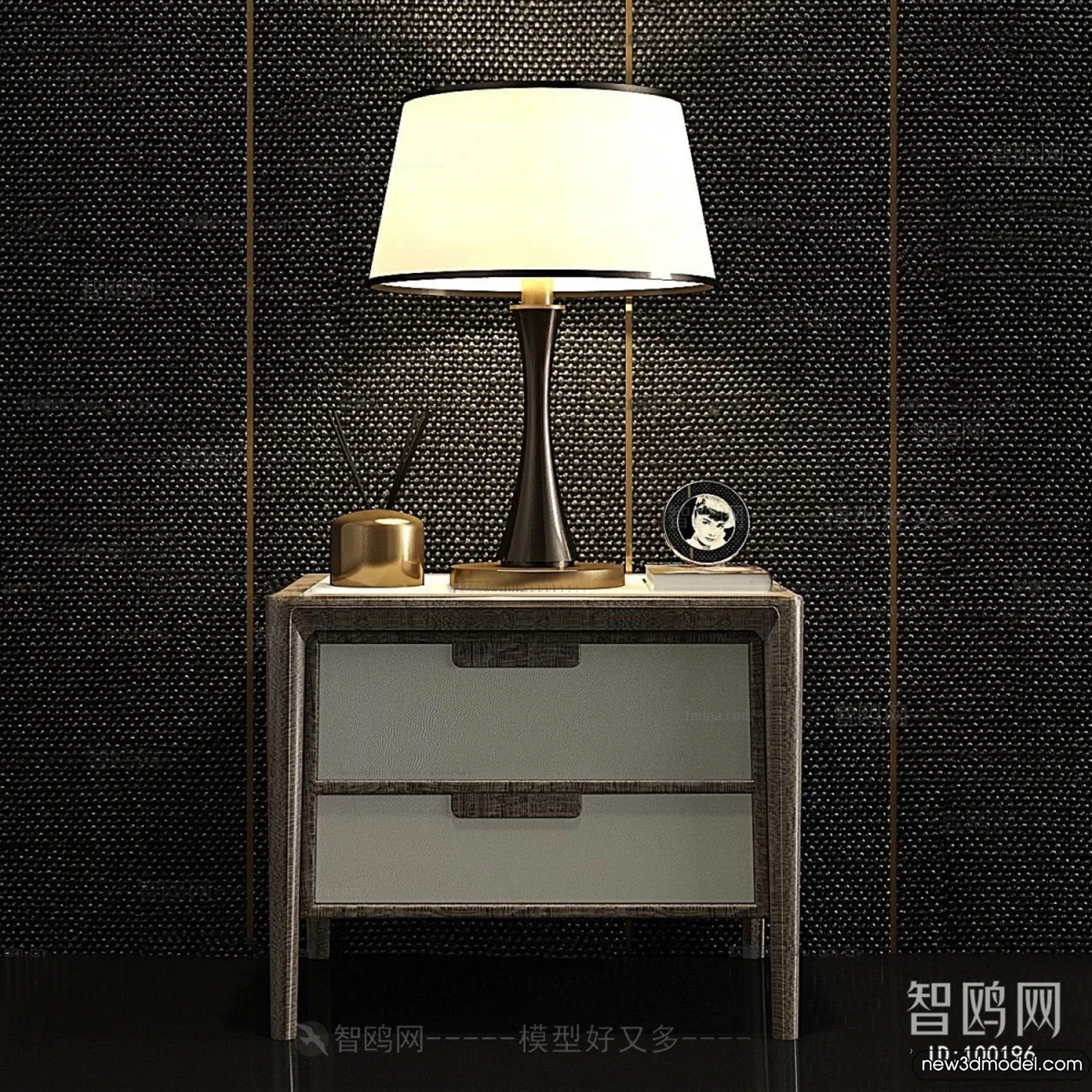 Bedside Tables - 3D Furniture Models - 076
