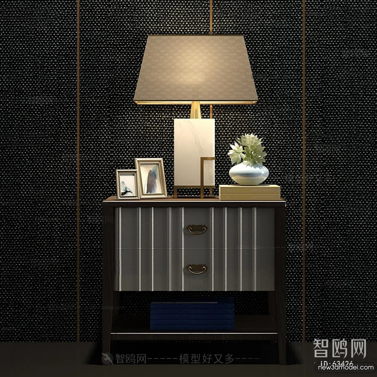 Bedside Tables - 3D Furniture Models - 086