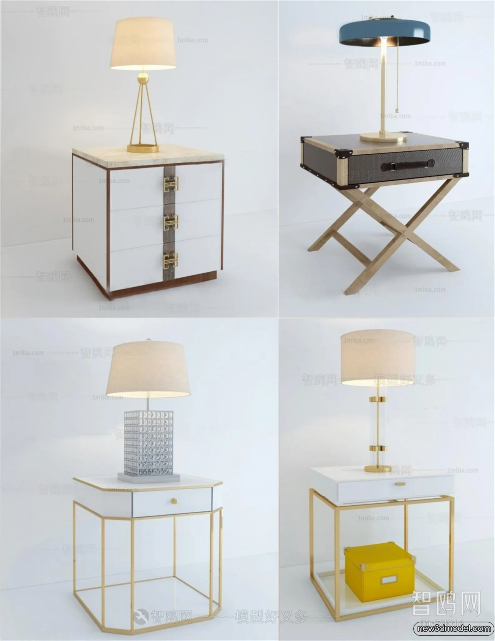 Bedside Tables - 3D Furniture Models - 091