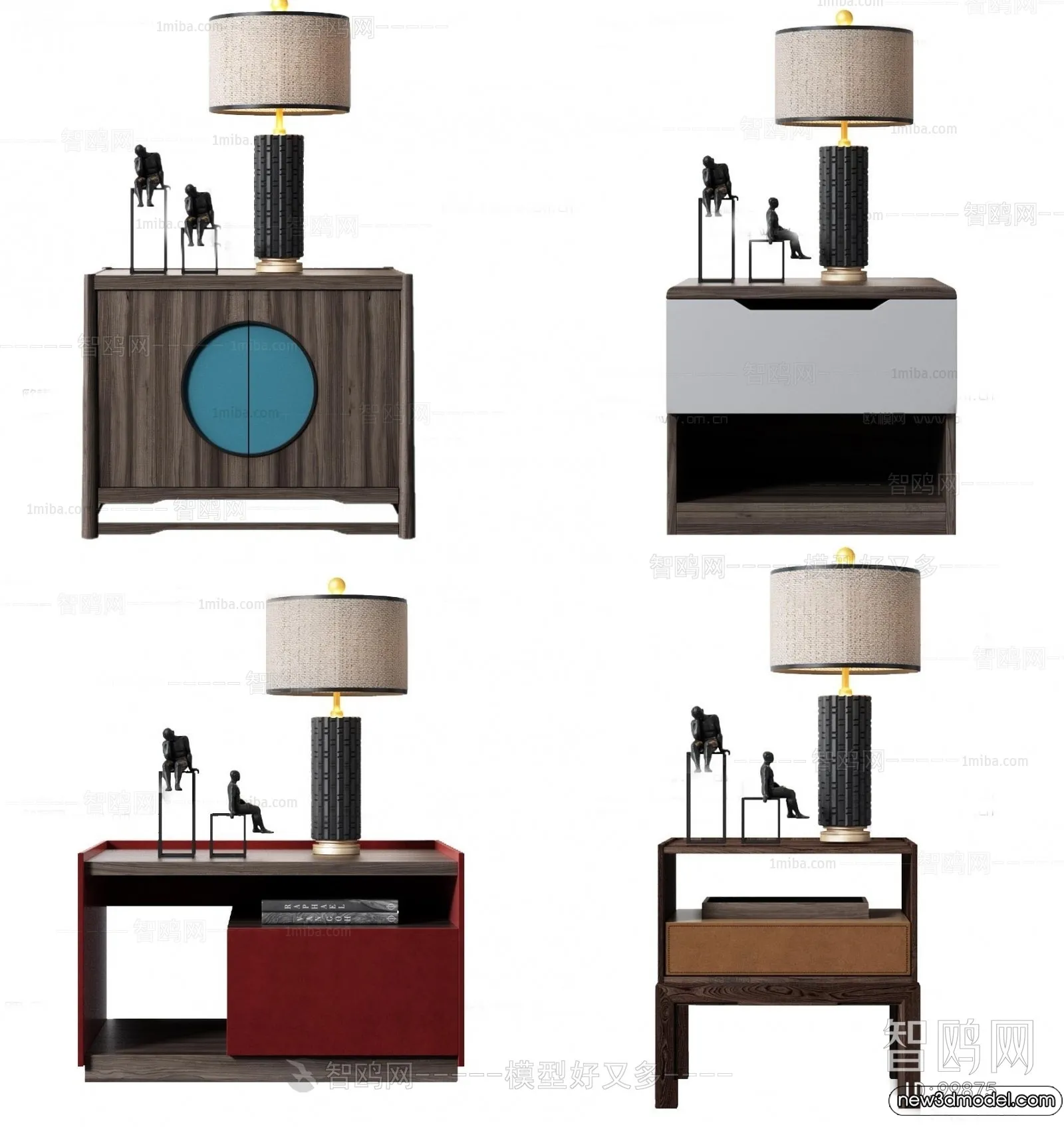 Bedside Tables - 3D Furniture Models - 094