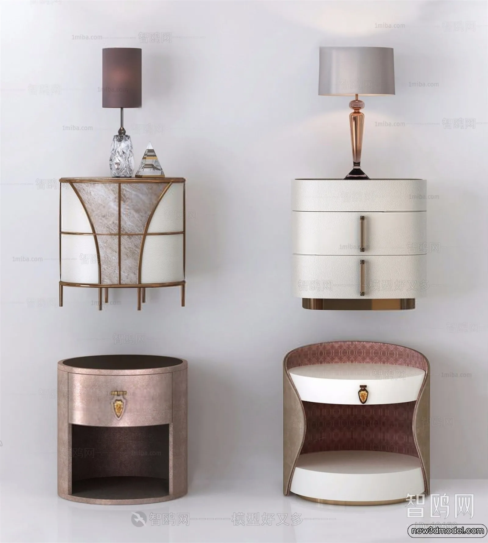 Bedside Tables - 3D Furniture Models - 096