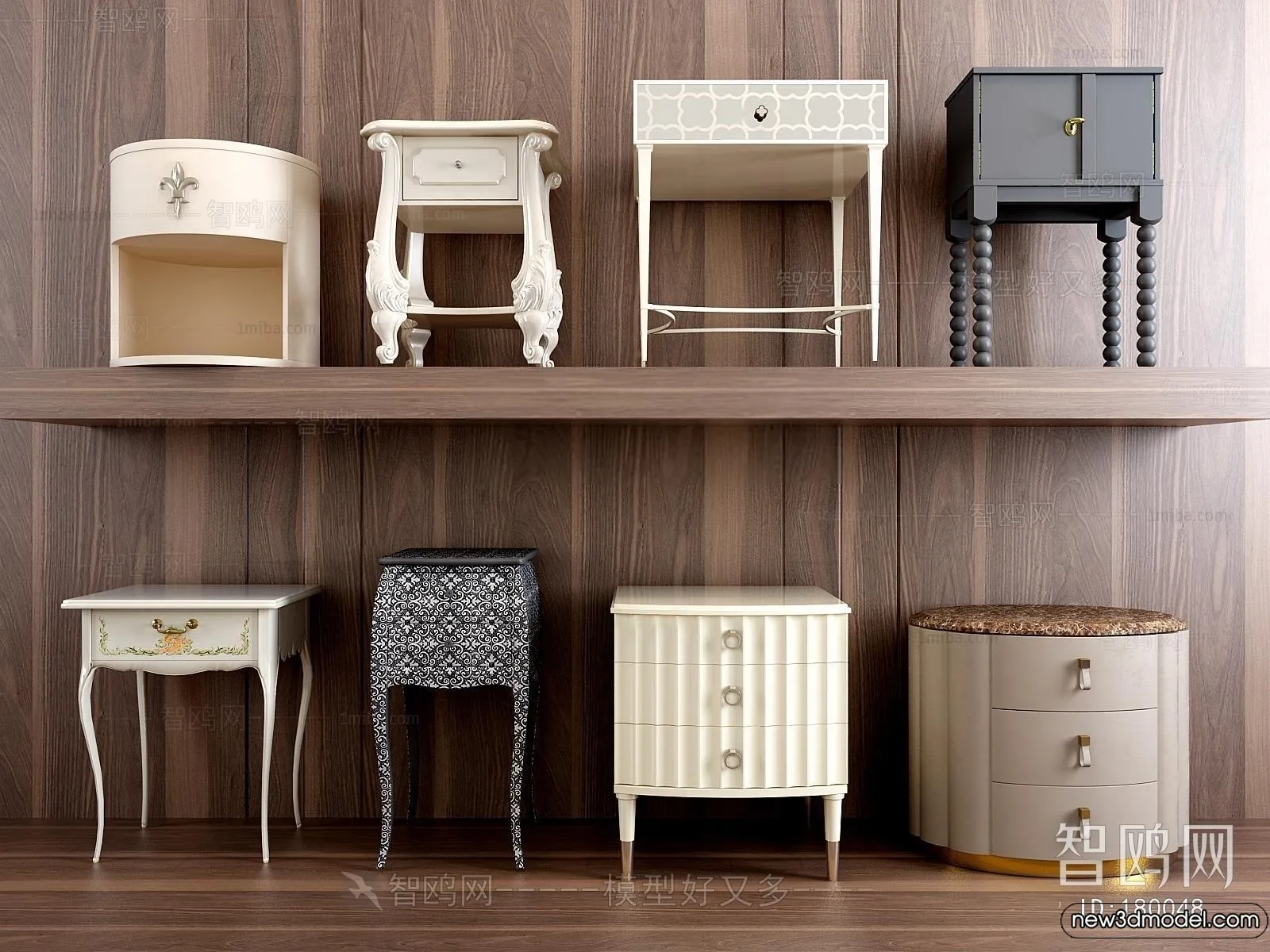 Bedside Tables - 3D Furniture Models - 103