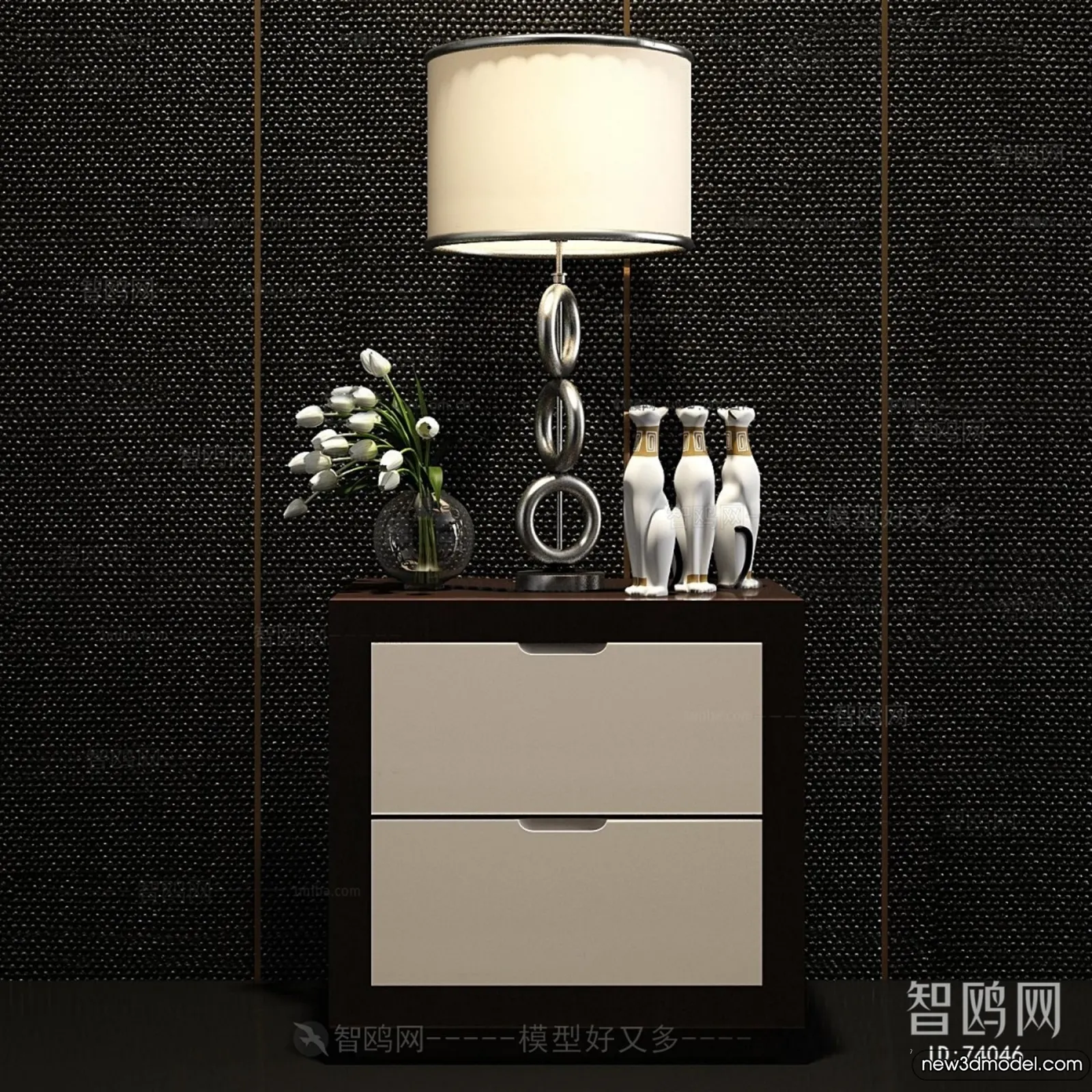 Bedside Tables - 3D Furniture Models - 104