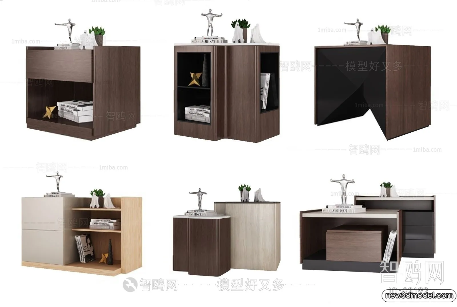 Bedside Tables - 3D Furniture Models - 108