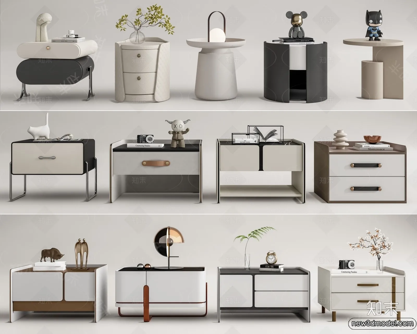 Bedside Tables - 3D Furniture Models - 109