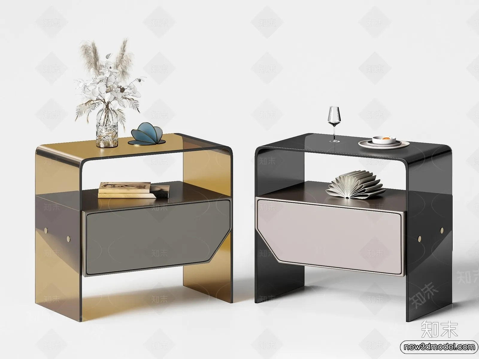 Bedside Tables - 3D Furniture Models - 114