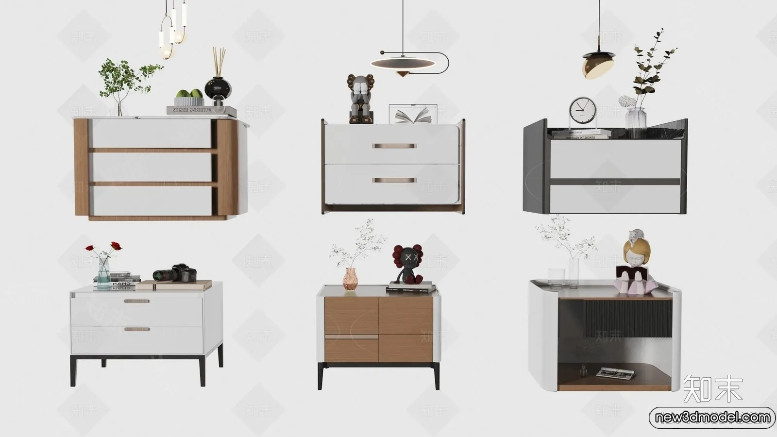 Bedside Tables - 3D Furniture Models - 117