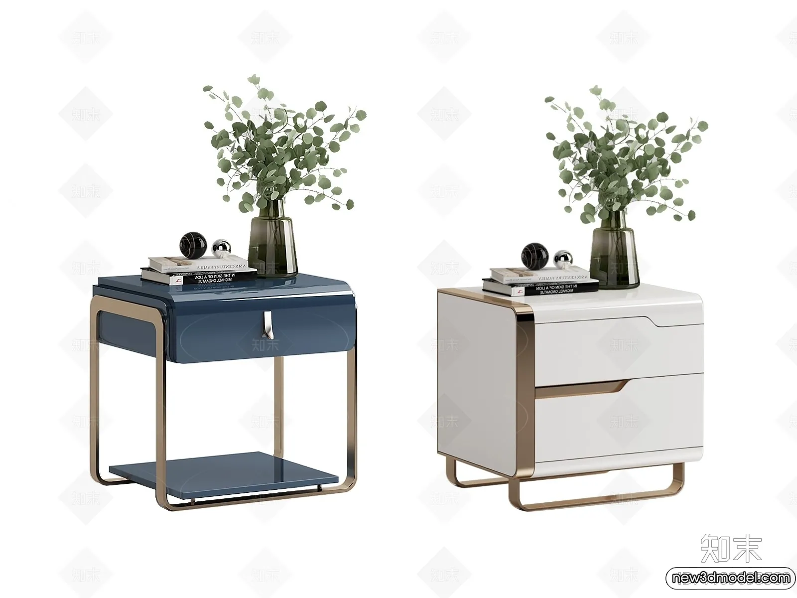 Bedside Tables - 3D Furniture Models - 118