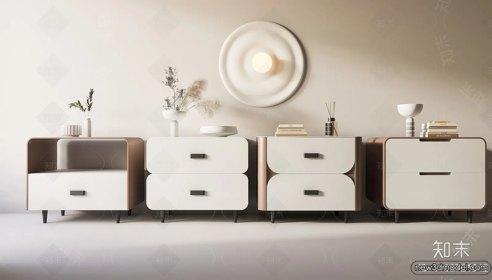 Bedside Tables - 3D Furniture Models - 121