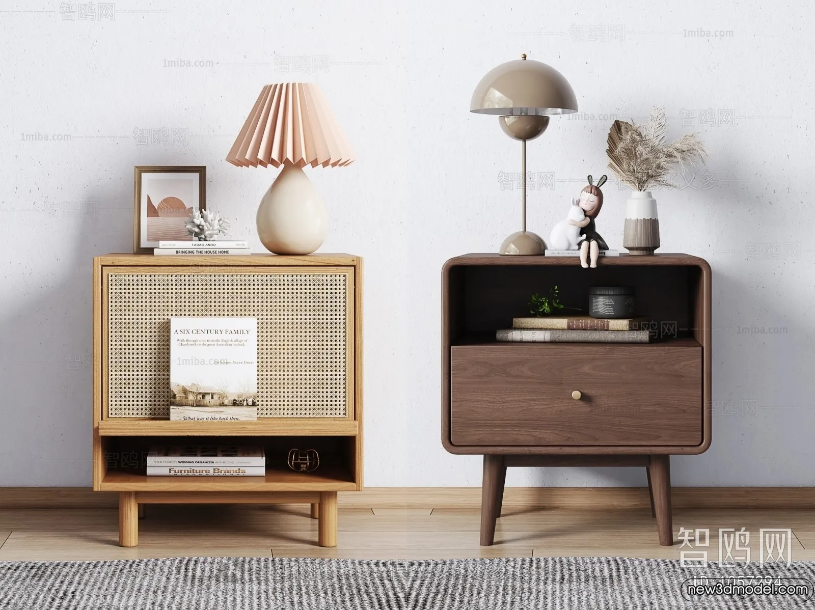 Bedside Tables - 3D Furniture Models - 130