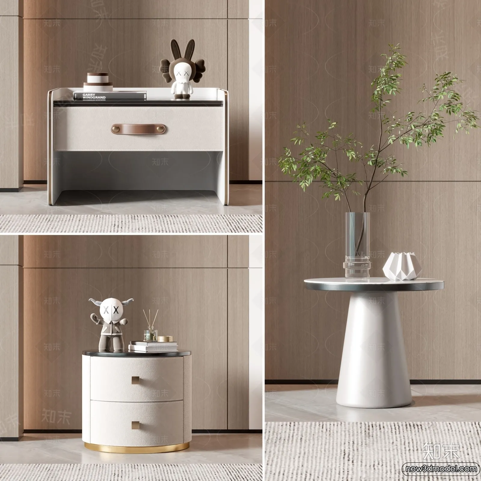 Bedside Tables - 3D Furniture Models - 132