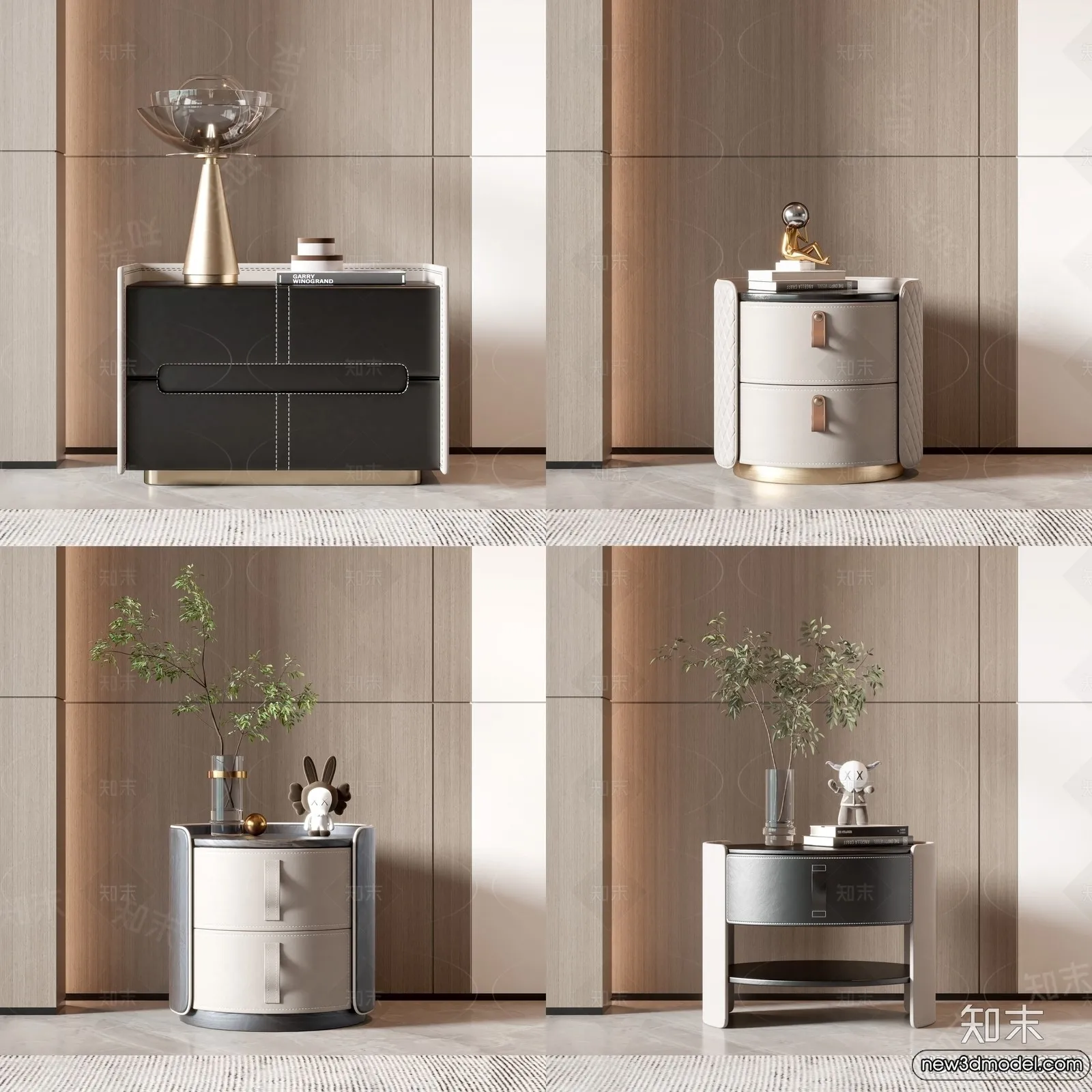 Bedside Tables - 3D Furniture Models - 133