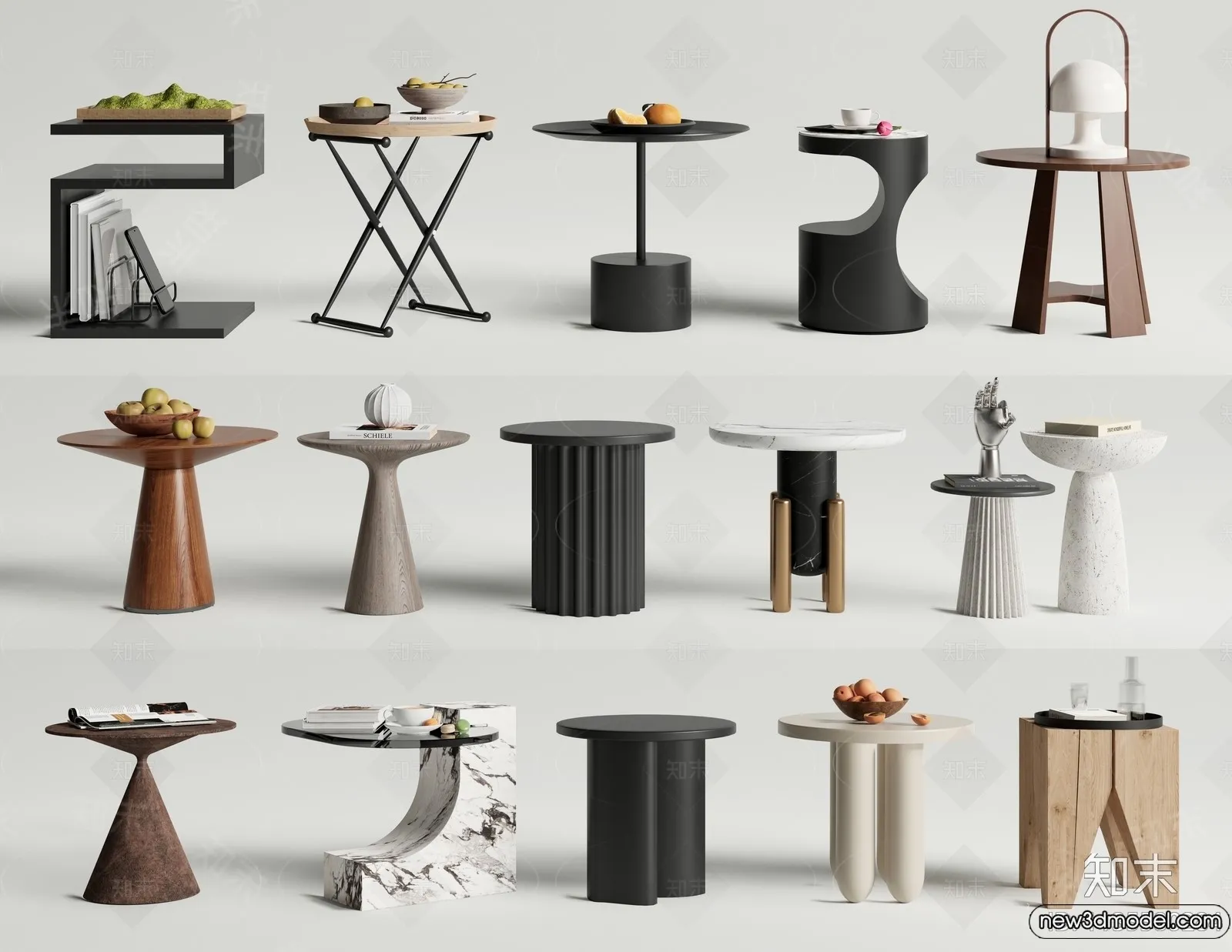 Bedside Tables - 3D Furniture Models - 137