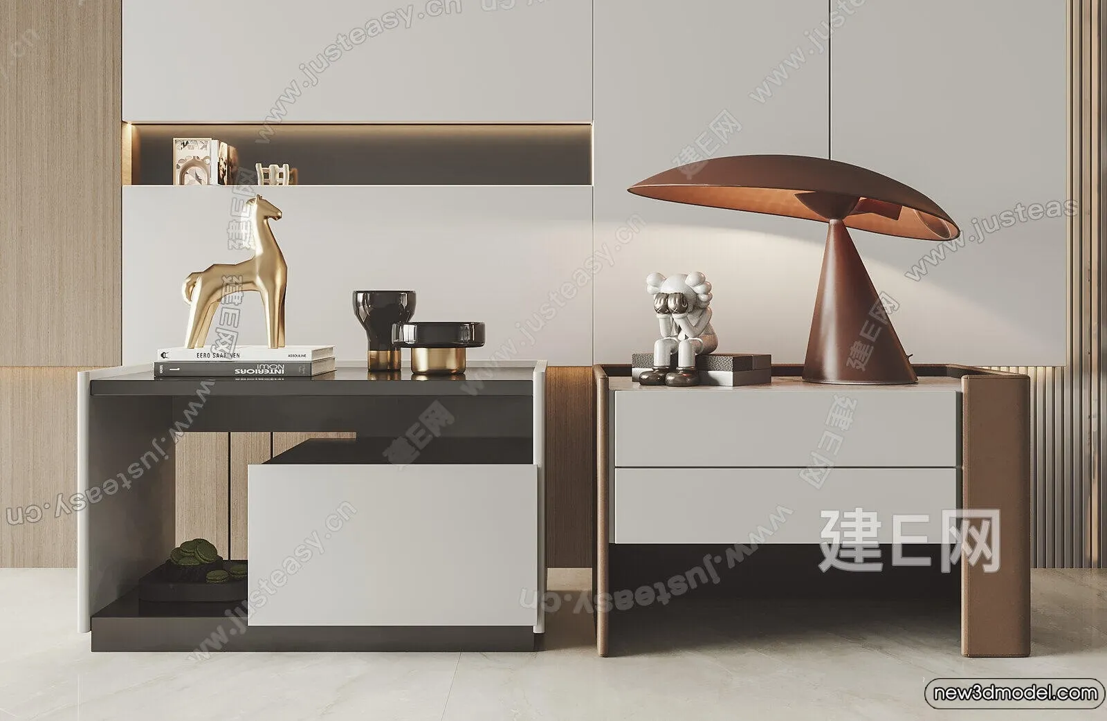 Bedside Tables - 3D Furniture Models - 141