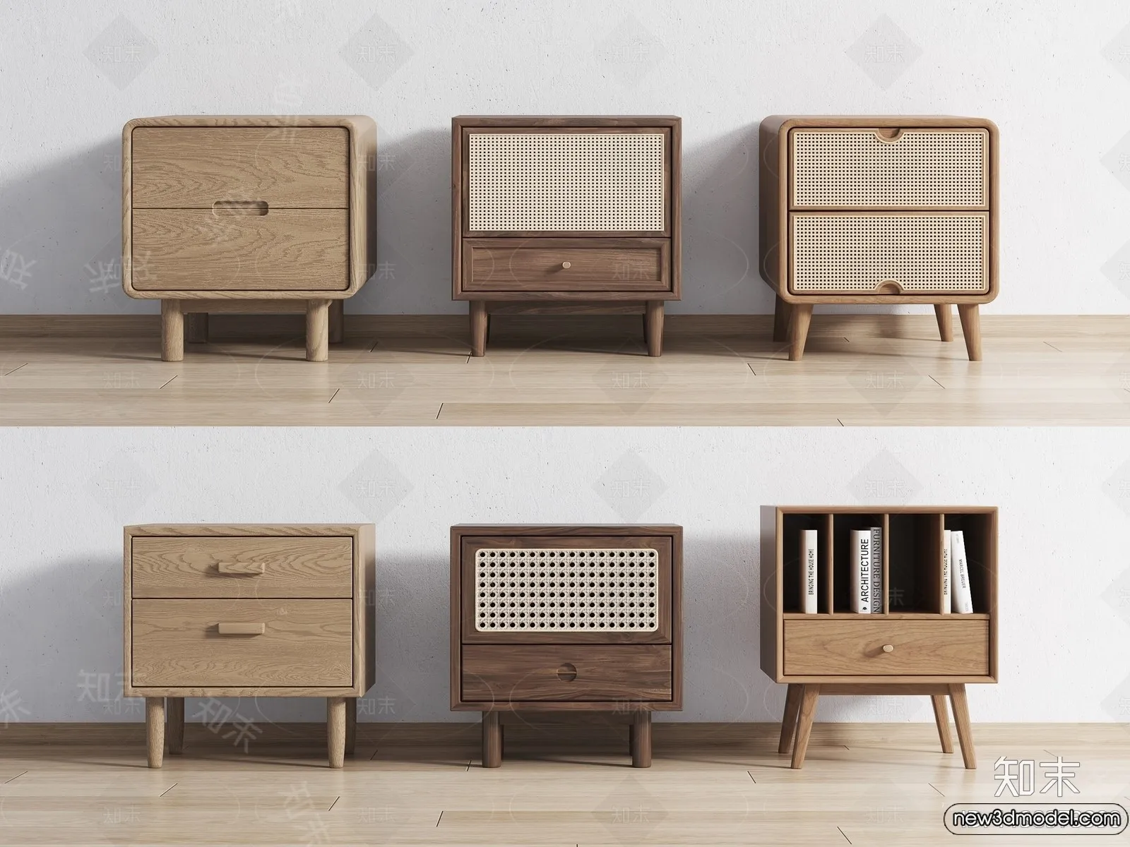 Bedside Tables - 3D Furniture Models - 142