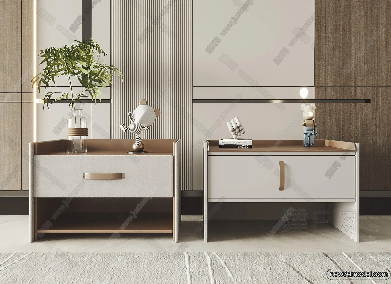 Bedside Tables - 3D Furniture Models - 143