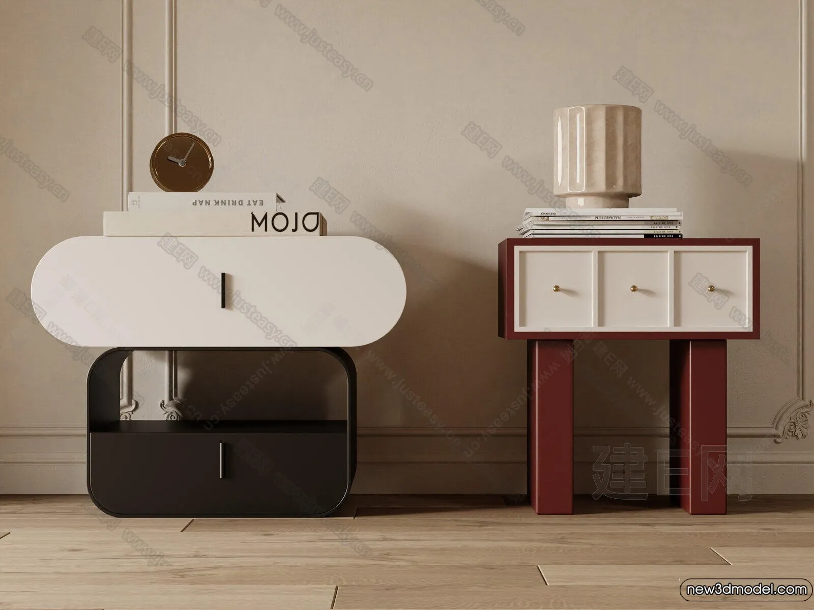 Bedside Tables - 3D Furniture Models - 145