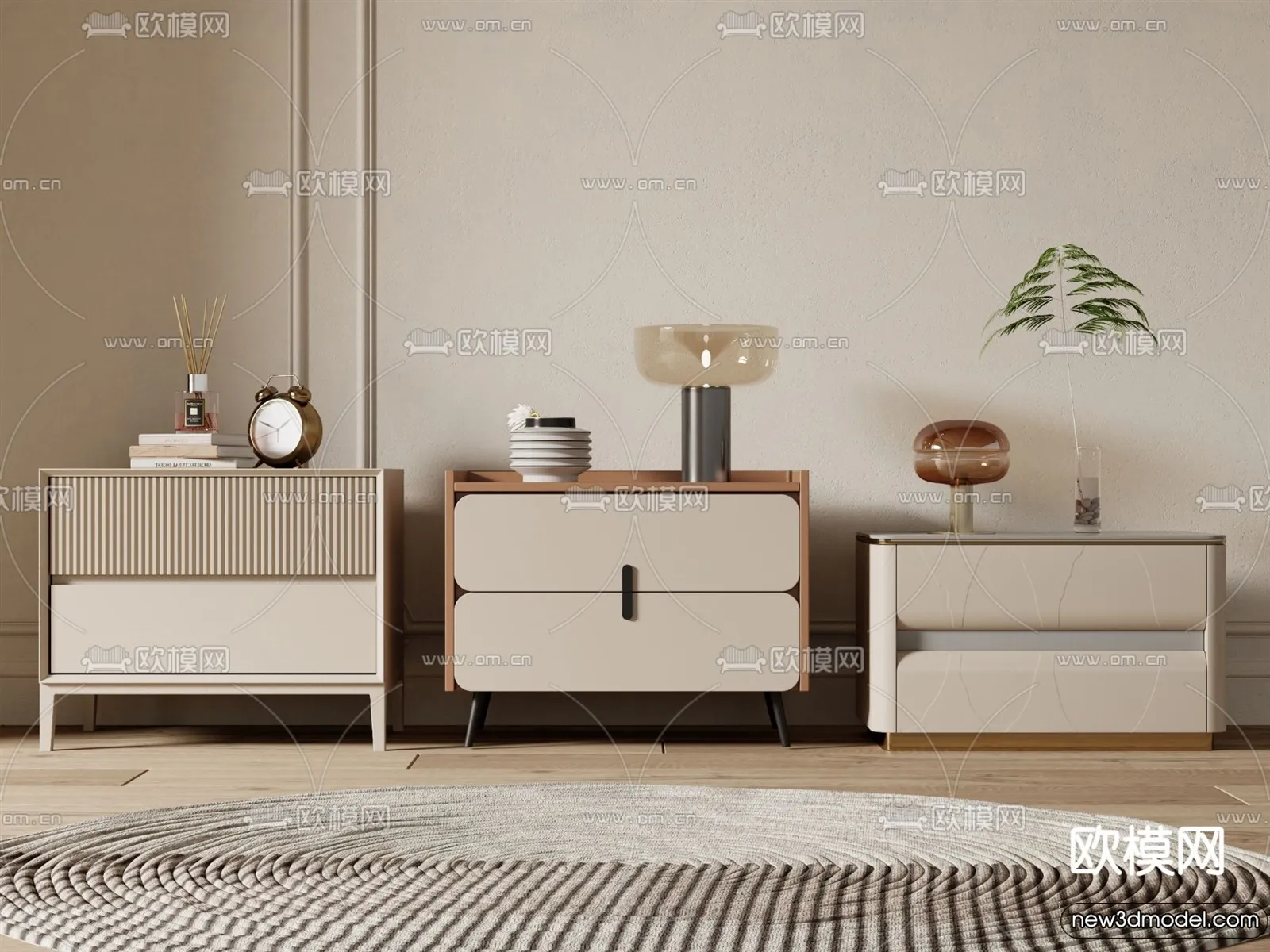 Bedside Tables - 3D Furniture Models - 149