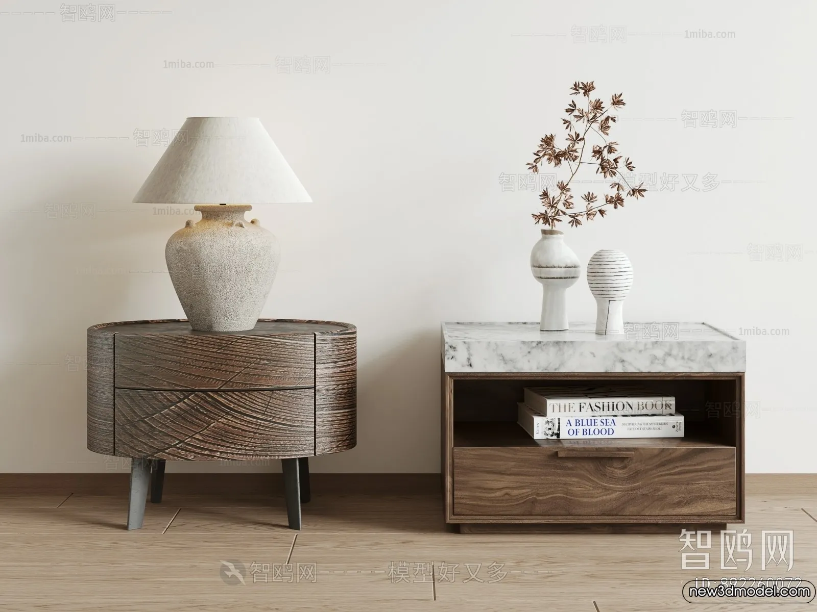 Bedside Tables - 3D Furniture Models - 153